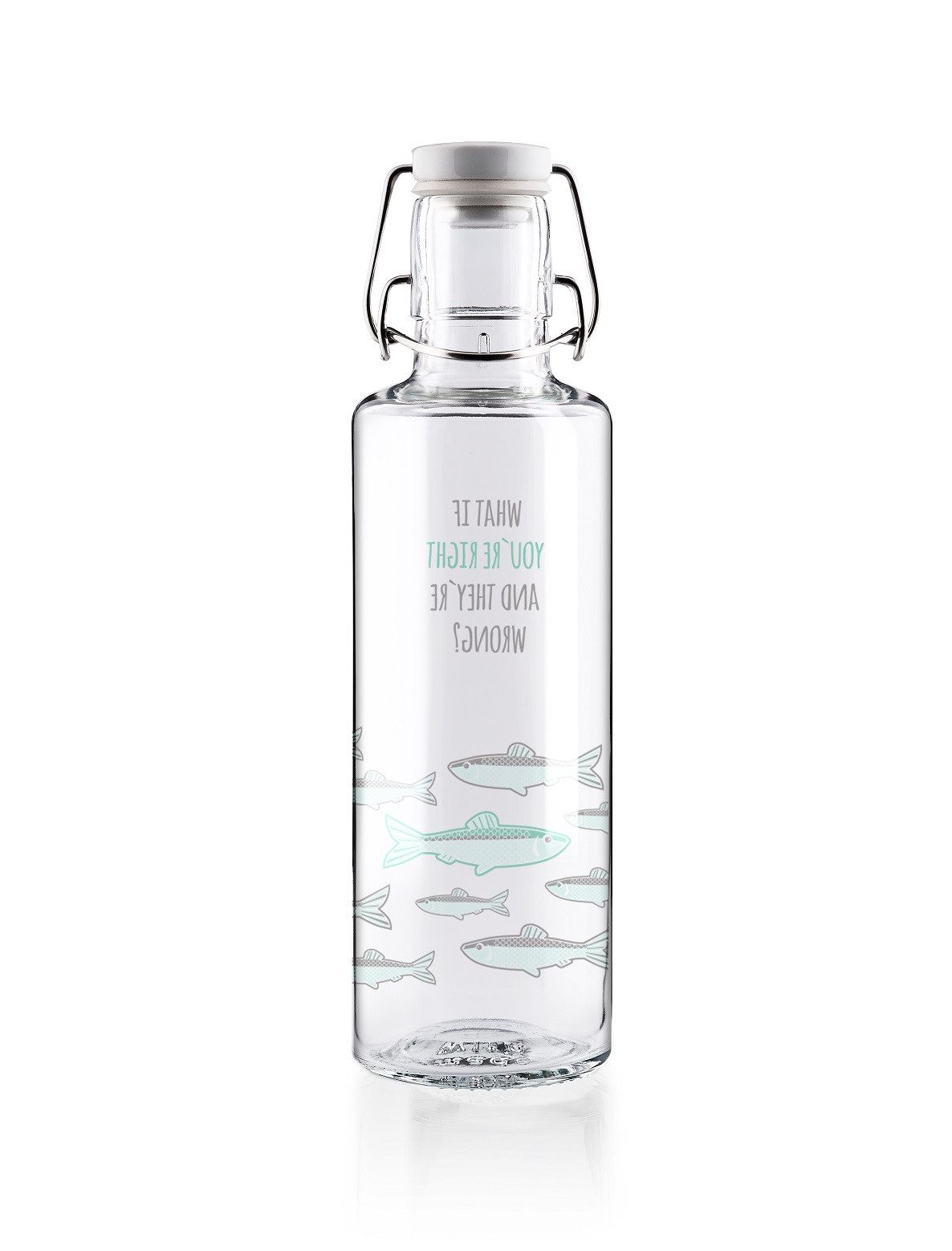 soulbottles Trinkflasche you're right Glas (Glasflasche, Keramikdeckel, Edelstahlbügel) 600ml