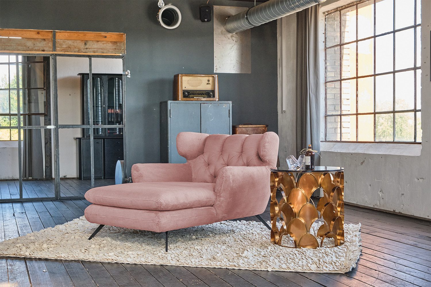 KAWOLA Relaxsessel CHARME, Longseat Sessel Megasessel Cord verschiedene Farben