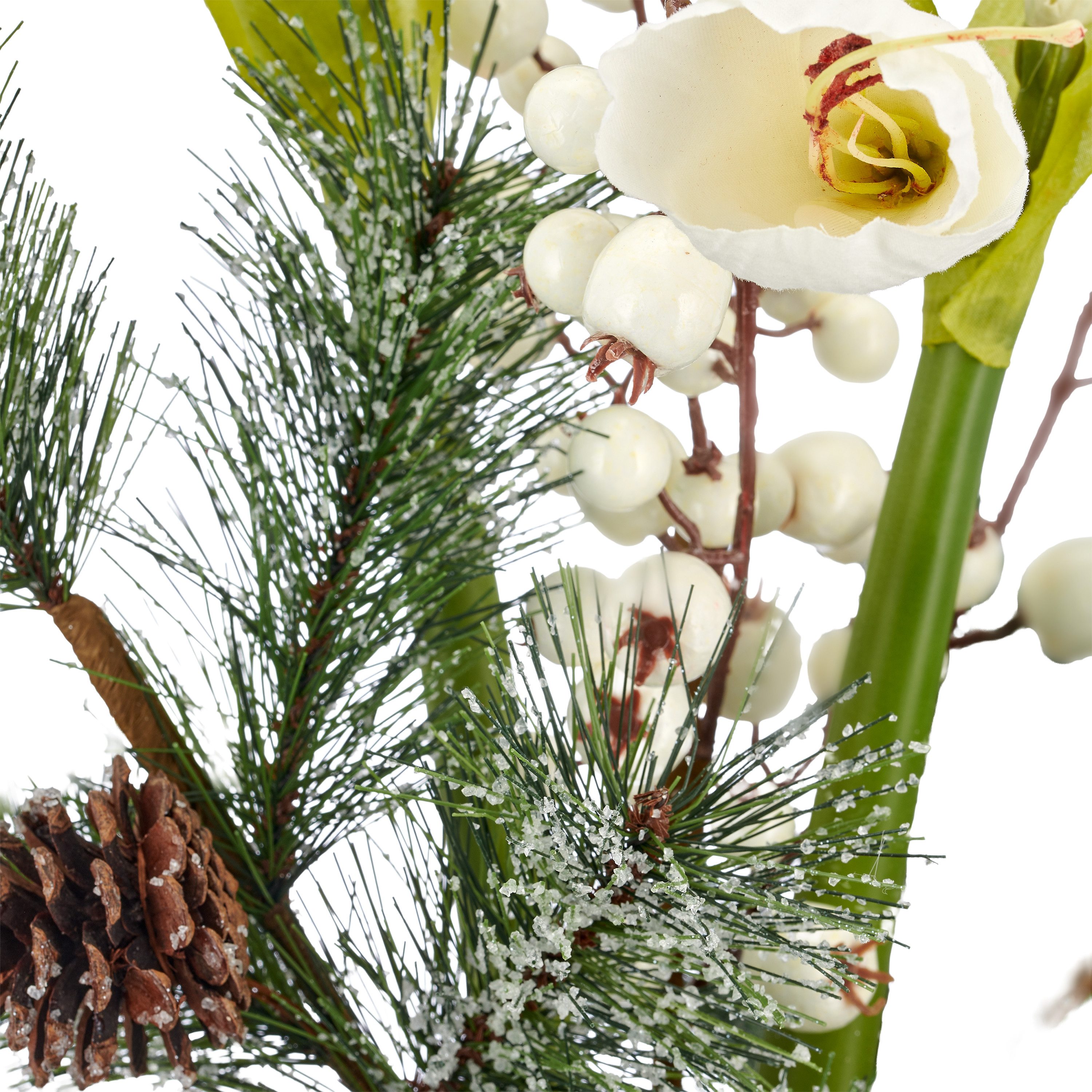 Winterliche Kunstpflanze Strauß mit Amaryllis, Creativ green, Höhe 66 cm, mit Beeren – Bild 2 von 2