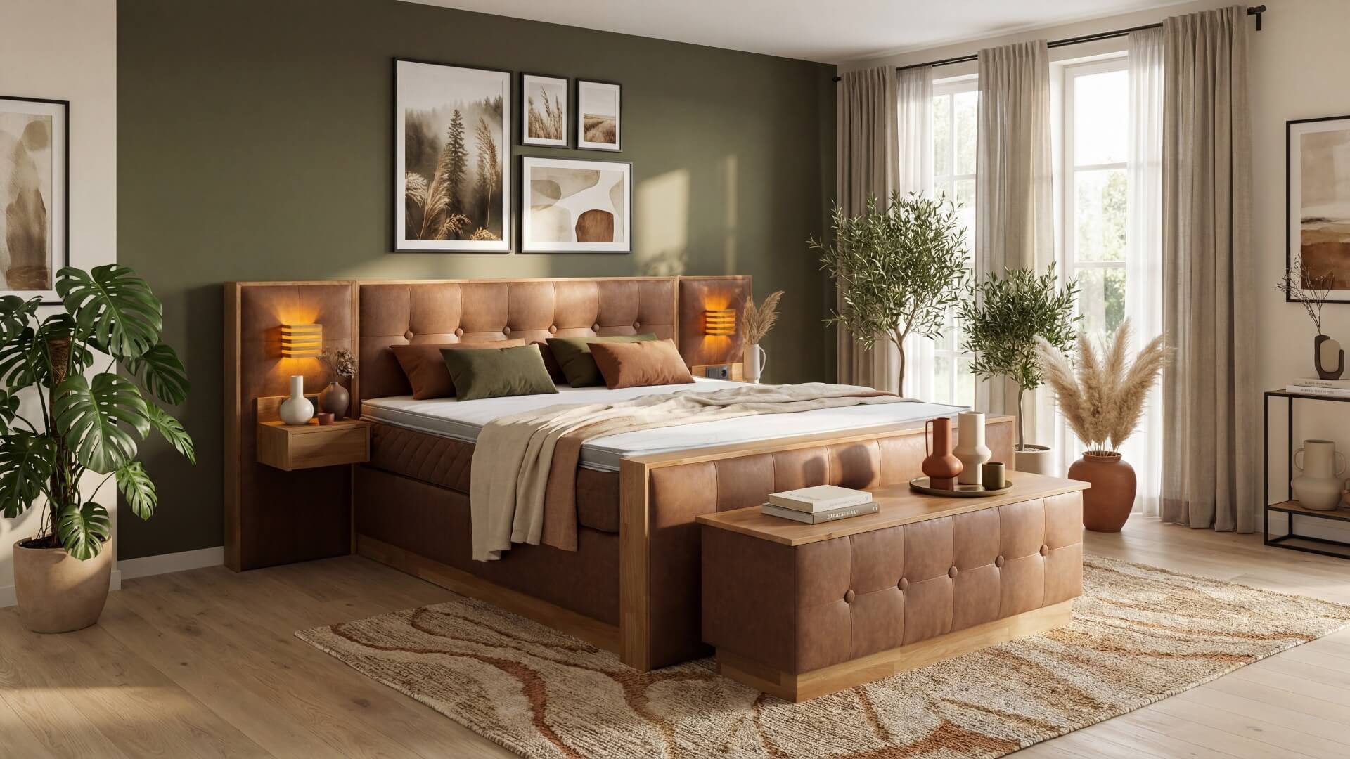 Meisterbetten Boxspringbett Zero3 (mit Bettkasten, 7-Zonen Taschenfederkernmatratzen, Ergoflex), Inklusive kostenloser Lieferung und Aufbau