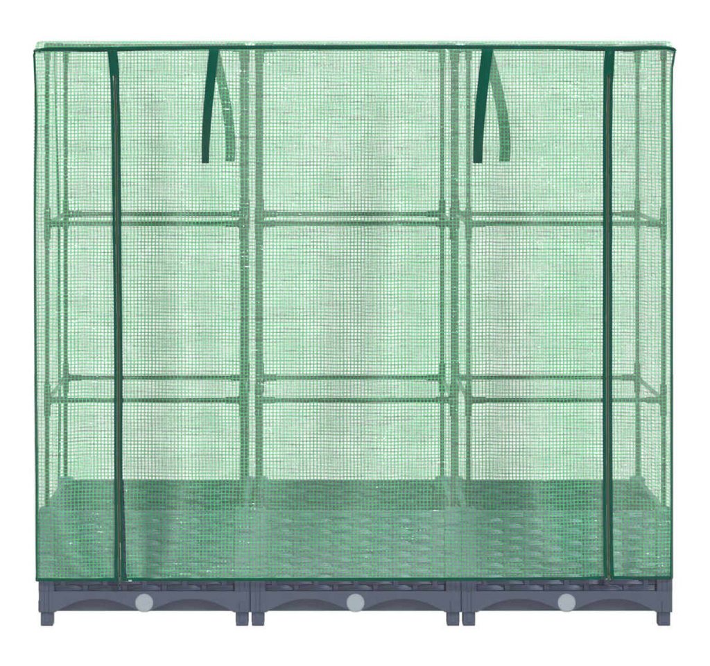 vidaXL Hochbeet, Hochbeet mit Gewächsha... vidaXL Hochbeet, Hochbeet mit Gewächsha...