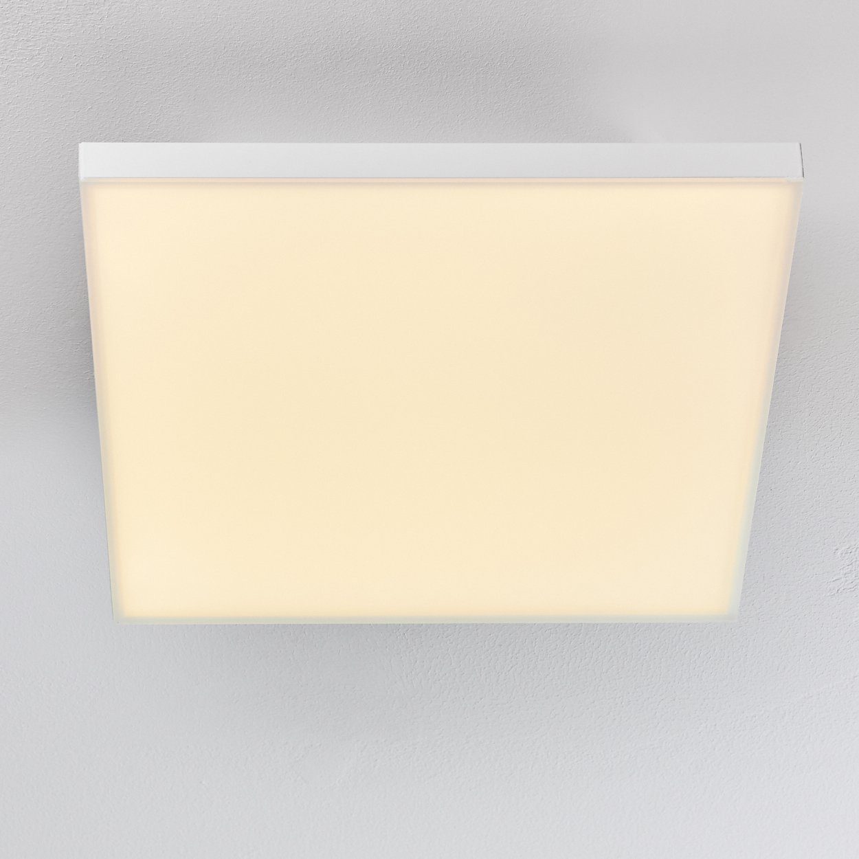 Lumen, Panel Weiß, in 3000 2100 Kelvin, Aluminiumin Design aus hofstein »Soanne« Panel LED modern flachem Deckenpanel eckiges Watt, 18