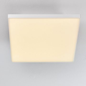 hofstein Panel »Soanne« LED Panel modern aus Aluminiumin Weiß, 3000 Kelvin, 18 Watt, 2100 Lumen, eckiges Deckenpanel in flachem Design