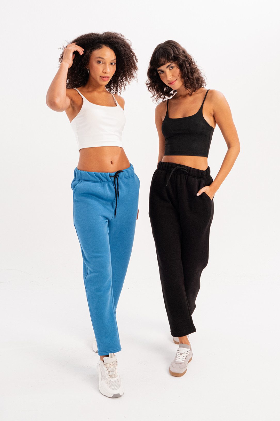 JUSTEVER Sweatponcho Damen Jogginghose mit Fleece-Futter günstig online kaufen