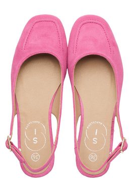 Sí Barcelona Slingback-ballerinas Mit Ziernähten Riemchensandale