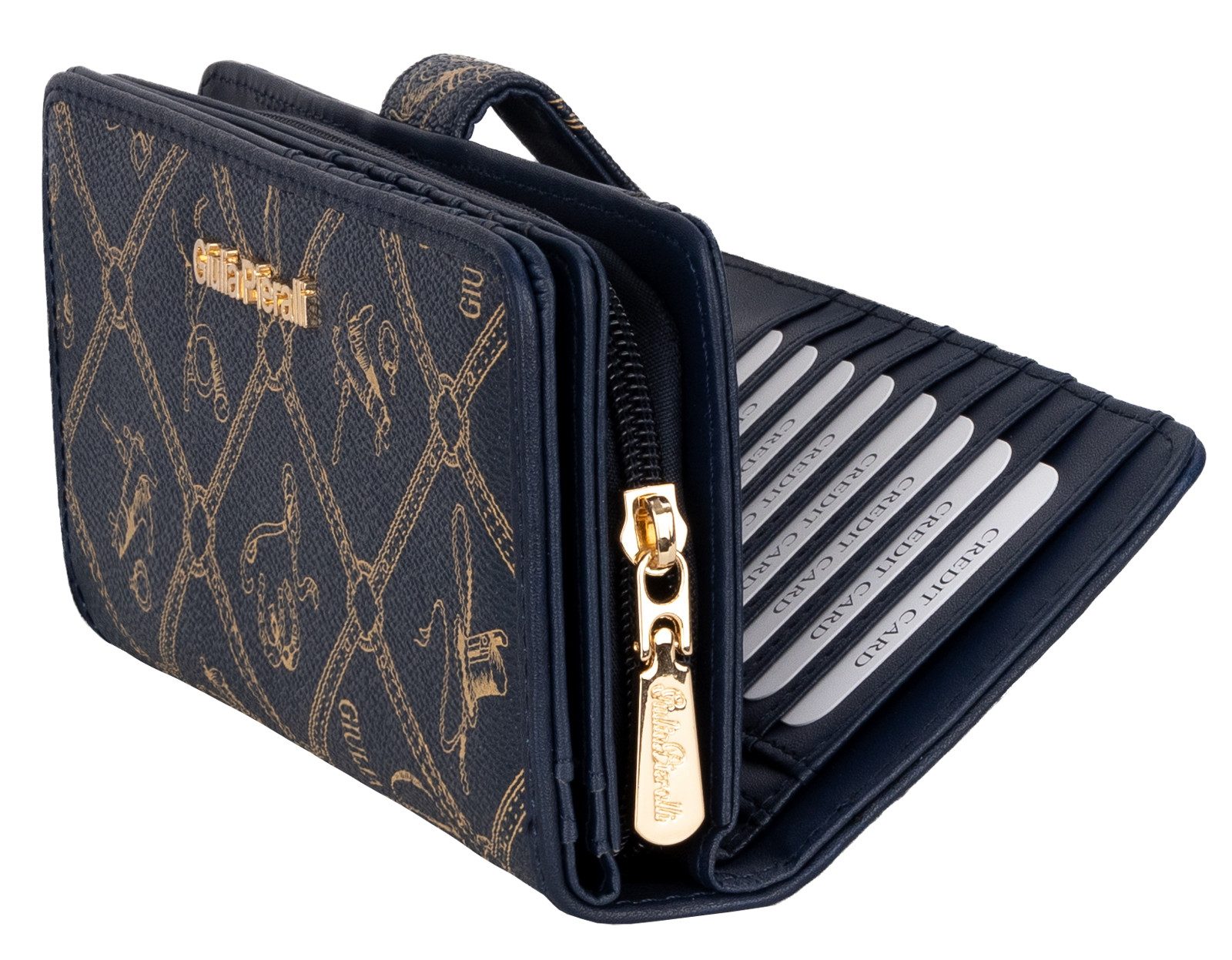 Giulia Pieralli Geldbörse Giulia Pieralli Damen Geldbörse Geldbeutel Brieftasche Portmonee XXL, Damen Geldbörse klappbar mit Reißverschluss Portemonnaie Geldbeu – Bild 4 von 5