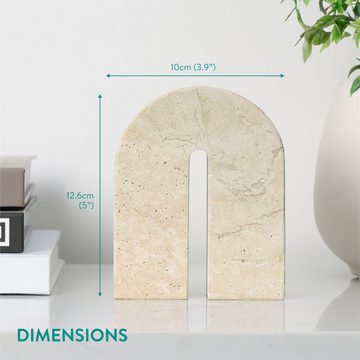 Navaris Tablett Wohnzimmer Dekoration - Moderne Tischdeko- Tischdekoration, Marmor, (1-tlg)