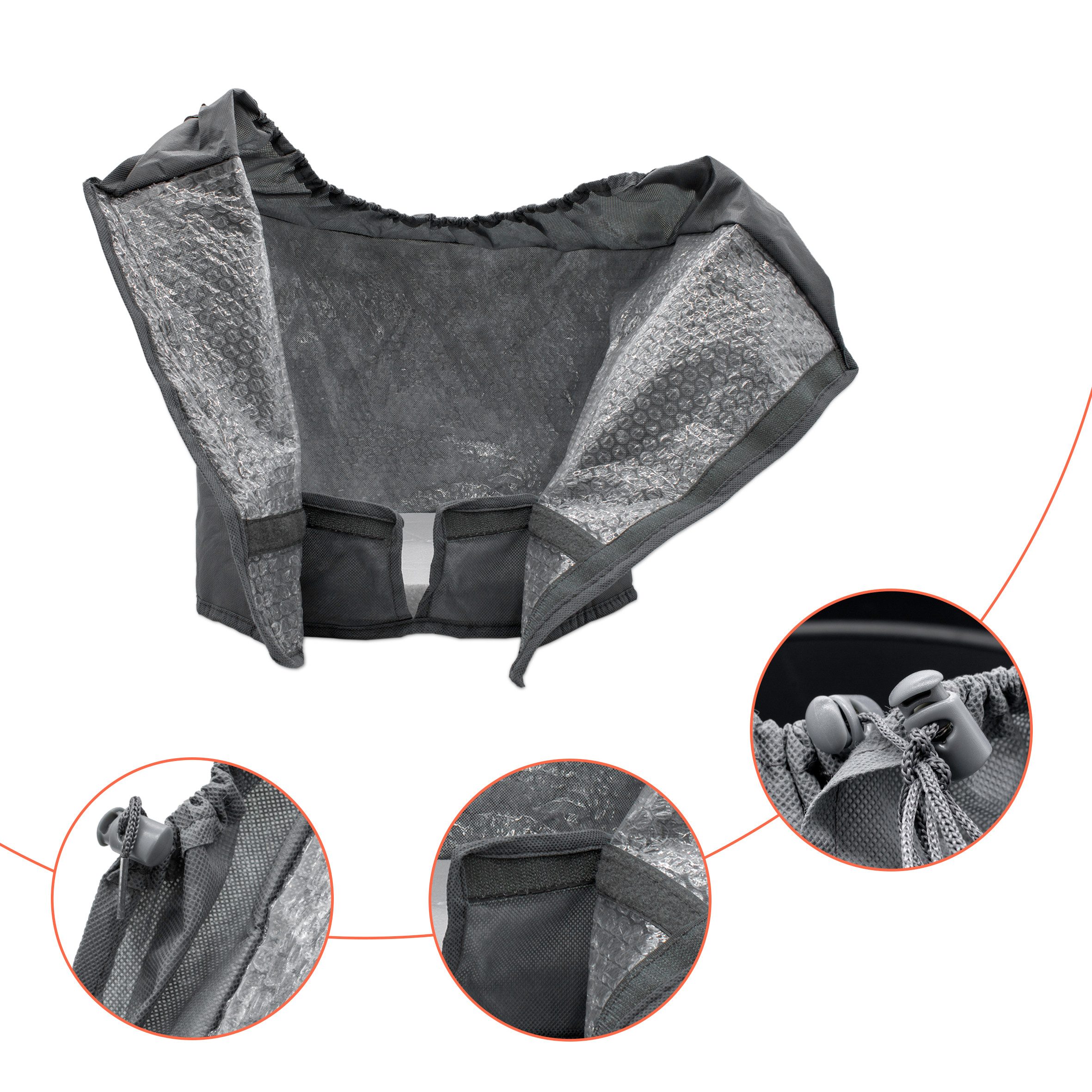 Spetebo Übertopf Thermo Topfschutz für Pflanzen - 40 x 40 cm
