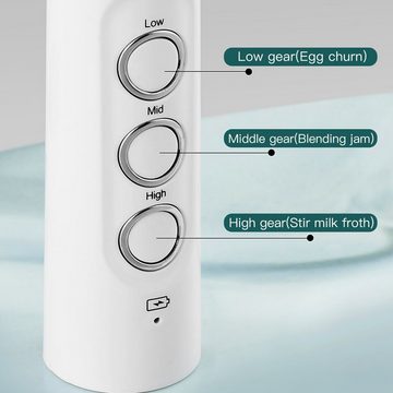 Rutaqian Milchaufschäumer Milchaufschäumer, Milchaufschäumer Stab,Milchschäumer Elektrisch