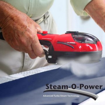 Best Direct® Dampfbürste Steam-O-Power 2 in 1, 770 W, Bügeleisen & Dampfglätter, leicht und kompakt ideal für die Reise