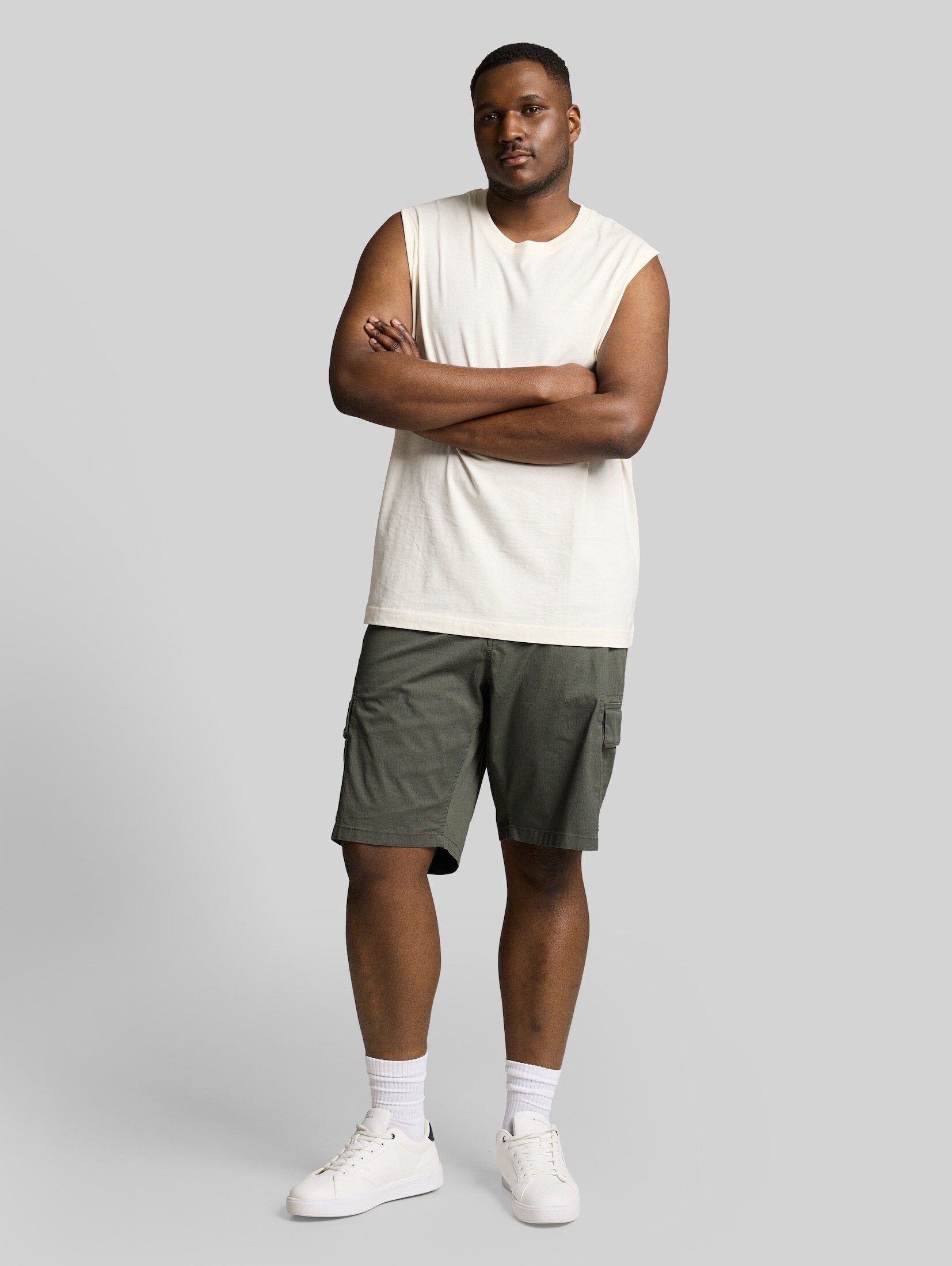 TOM TAILOR PLUS Shorts Hosen & Chino Plus Size - TTPLUS REGULAR Cargo Shorts