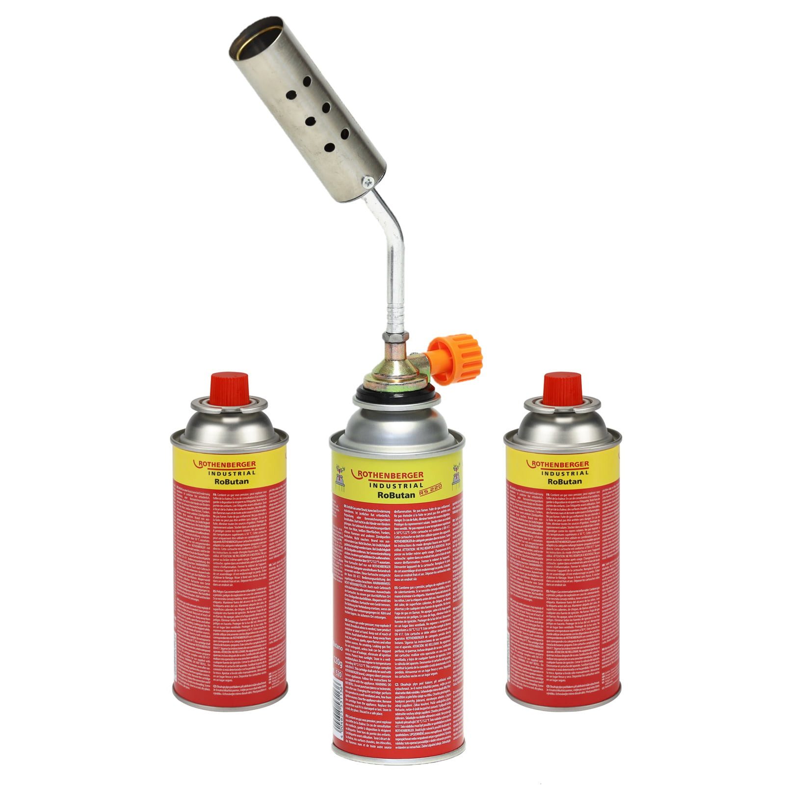Rothenberger Industrial Schrumpfbrenner ROTHENBERGER Industrial Schrumpfbrenner KIT RS 220 mit 3 x Gas - 15000