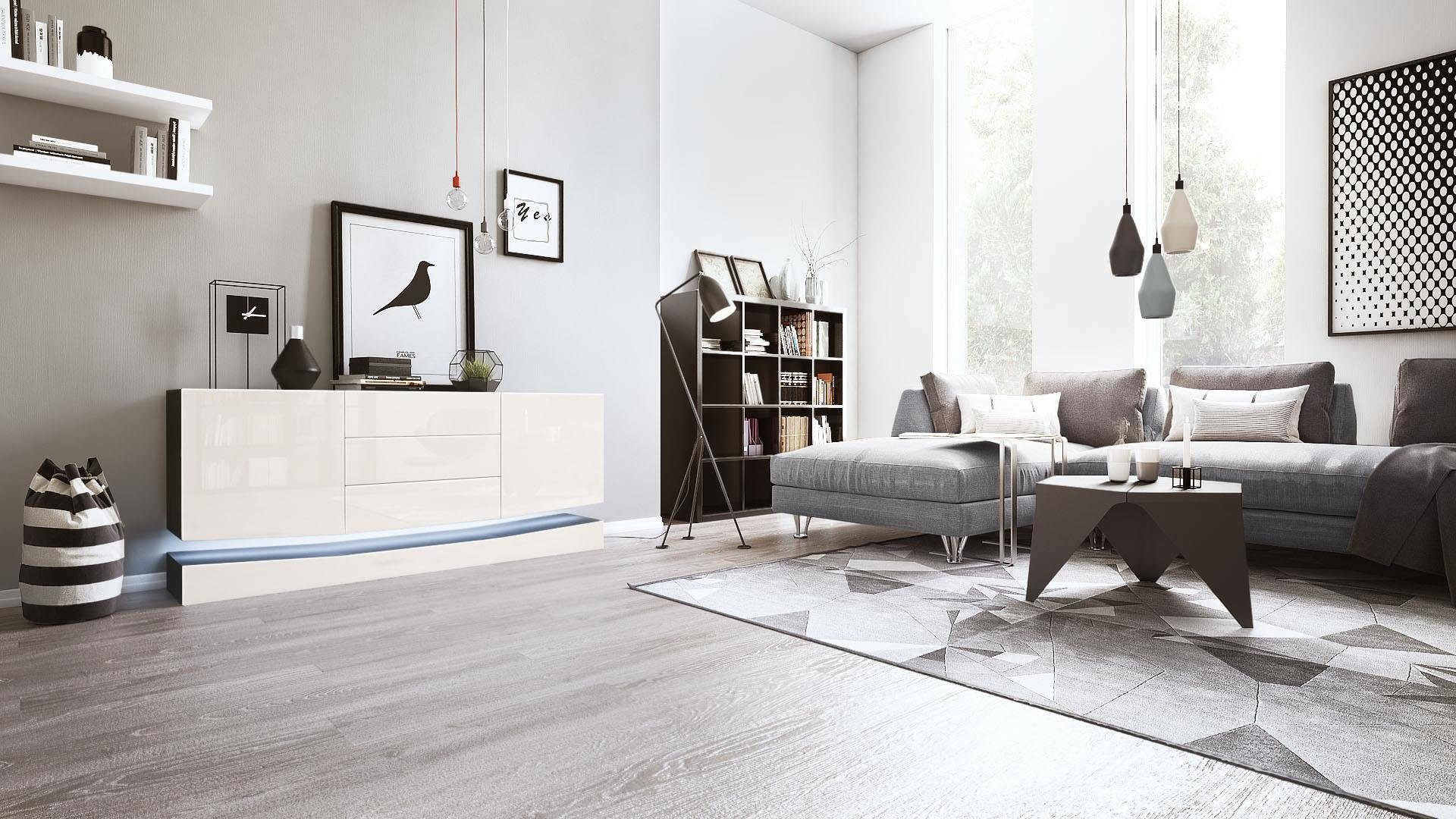 Vladon Sideboard City (Kommode mit 2 günstig online kaufen