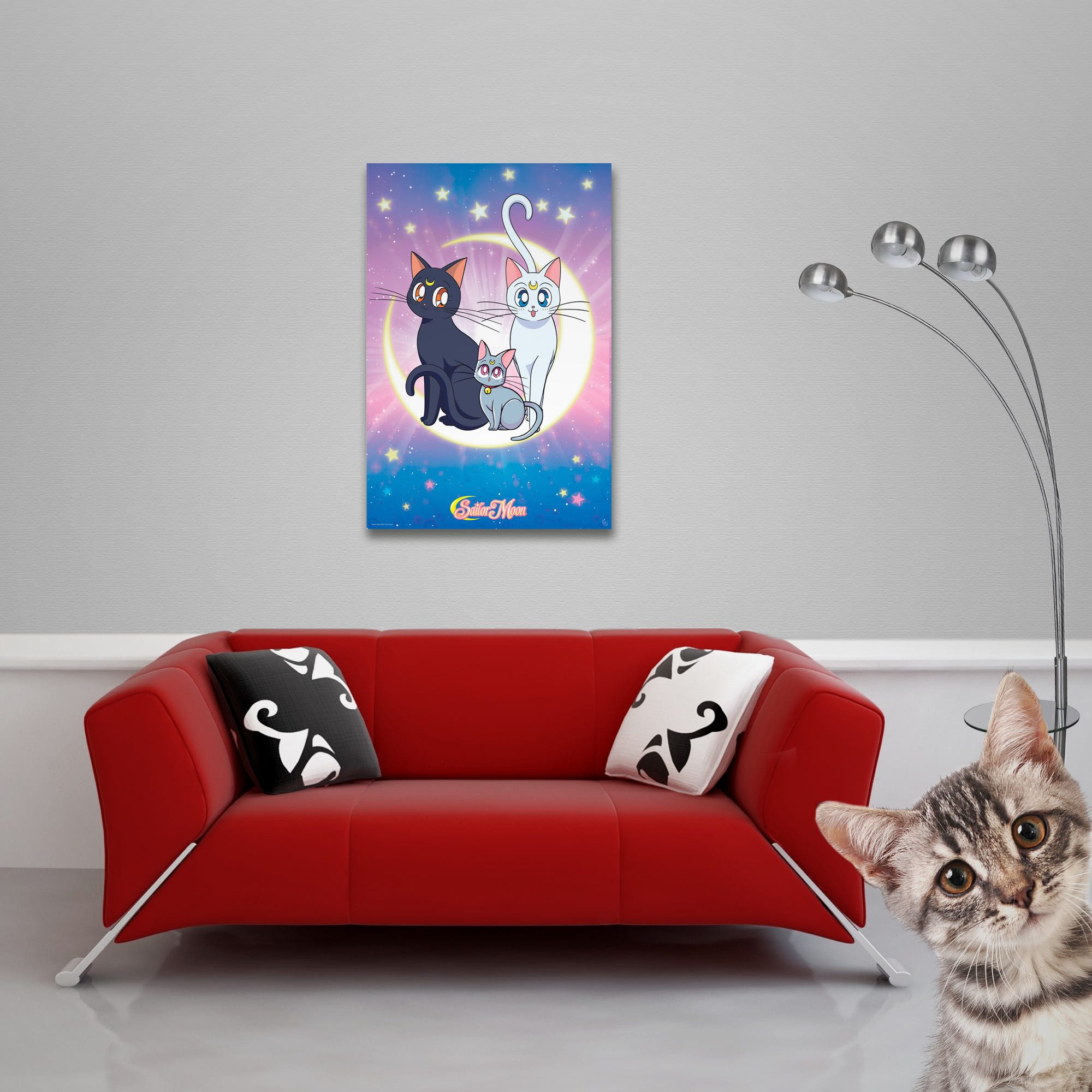 Poster Sailor Moon - Poster - Luna, Artemis & Diana