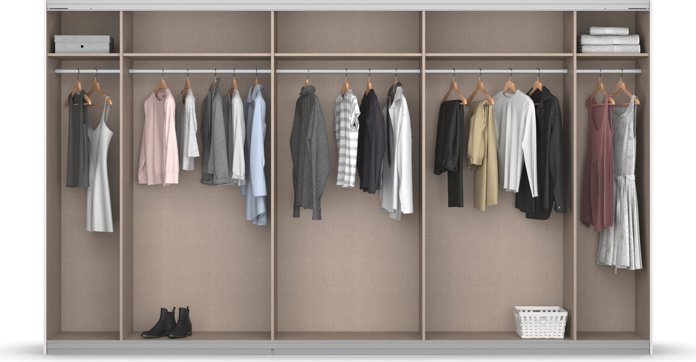 OTTO home Kleiderschrank Mehrzweckschrank Aktenschrank Möbel Mietswohnung TOPSELLER OTELI (3 Ausstattungen BASIC/CLASSIC/PREMIUM (inkl. SOFT-CLOSE-FUNKTION) Breiten 203/271/315/360 cm Höhen 210/229 cm MADE IN GERMANY