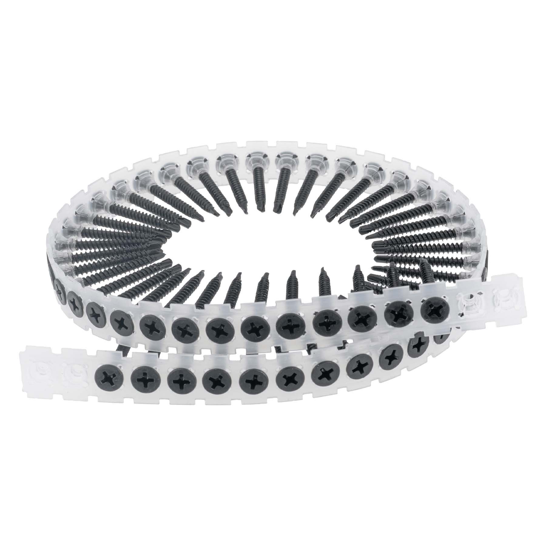 SCREWREBEL Schnellbauschraube Schnellbauschraube mit Bohrspitze und Feingewinde, magaziniert, (1000 St), kein Vorbohren erforderlich,für Magazinschrauber,schnelle Verarbeitung