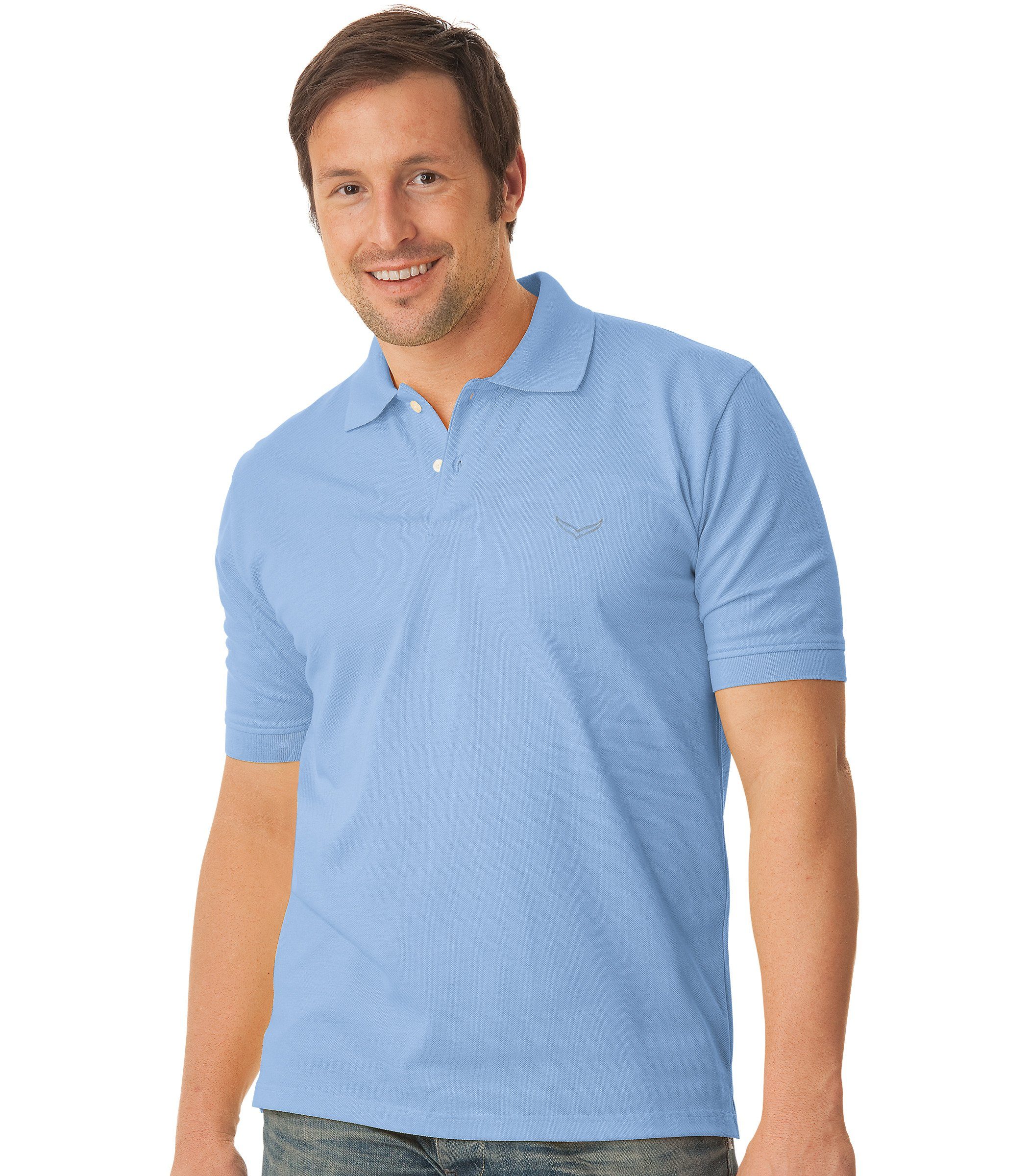 Trigema horizont DELUXE Poloshirt TRIGEMA Piqué Poloshirt