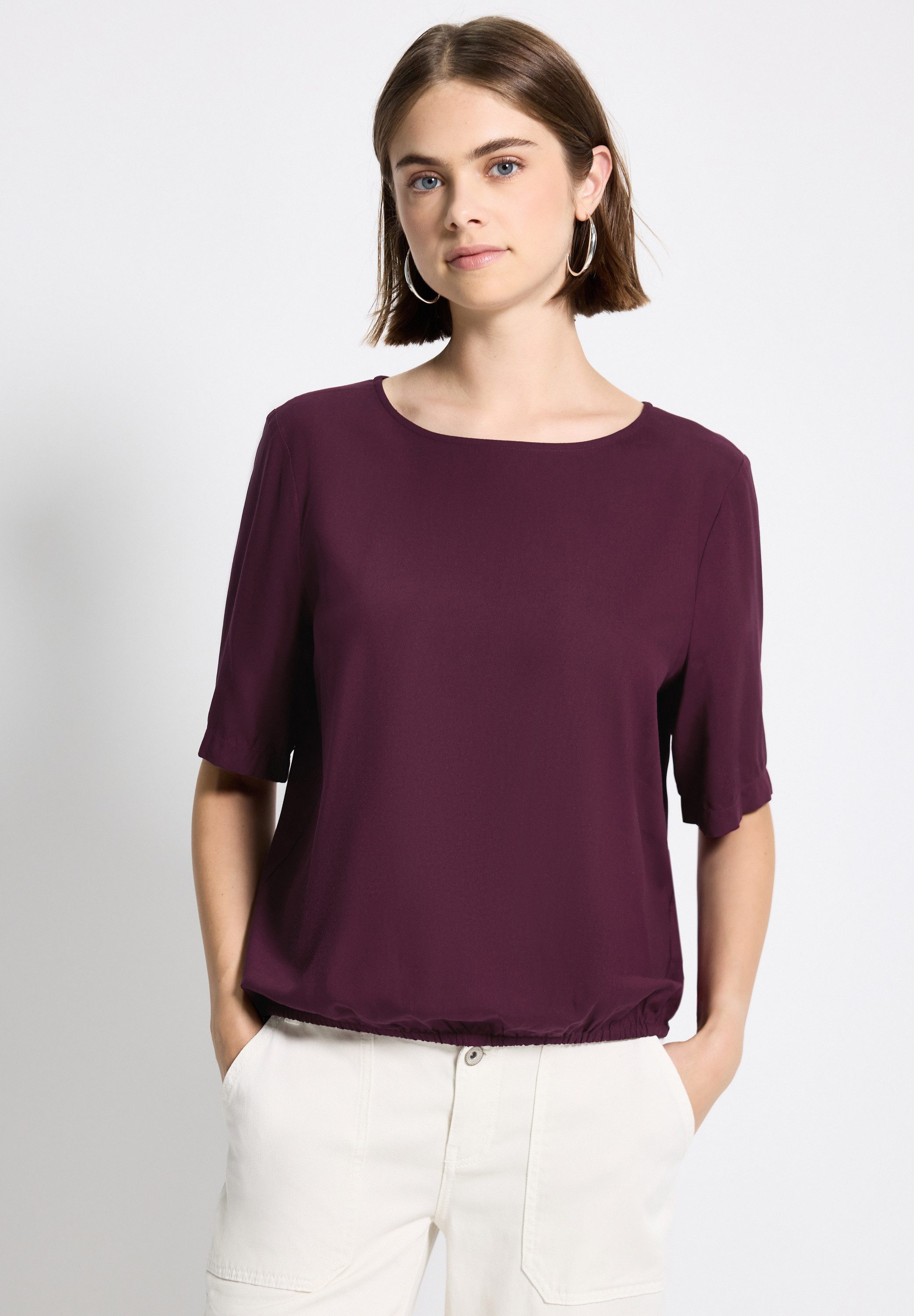 STREET ONE STUDIO Shirtbluse aus softer günstig online kaufen