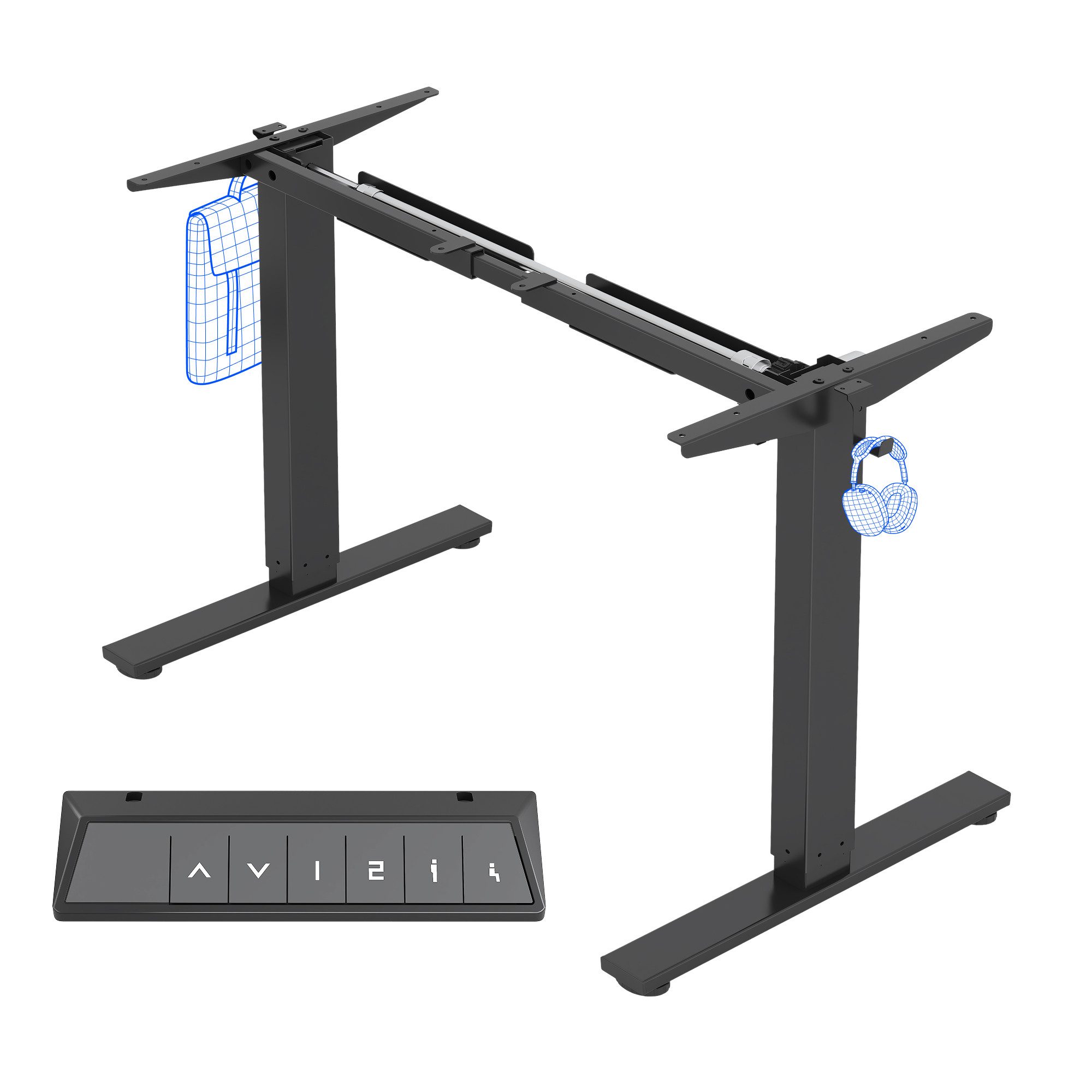 FLEXISPOT Schreibtisch Elektrisch höhenverstellbares Tischgestell, Schwarz/ günstig online kaufen