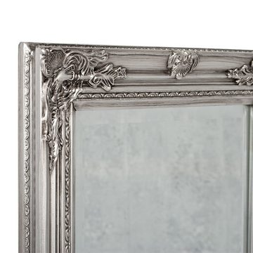 LebensWohnArt Wandspiegel Spiegel HOUSE barock Antik-Silber ca. 150x50cm