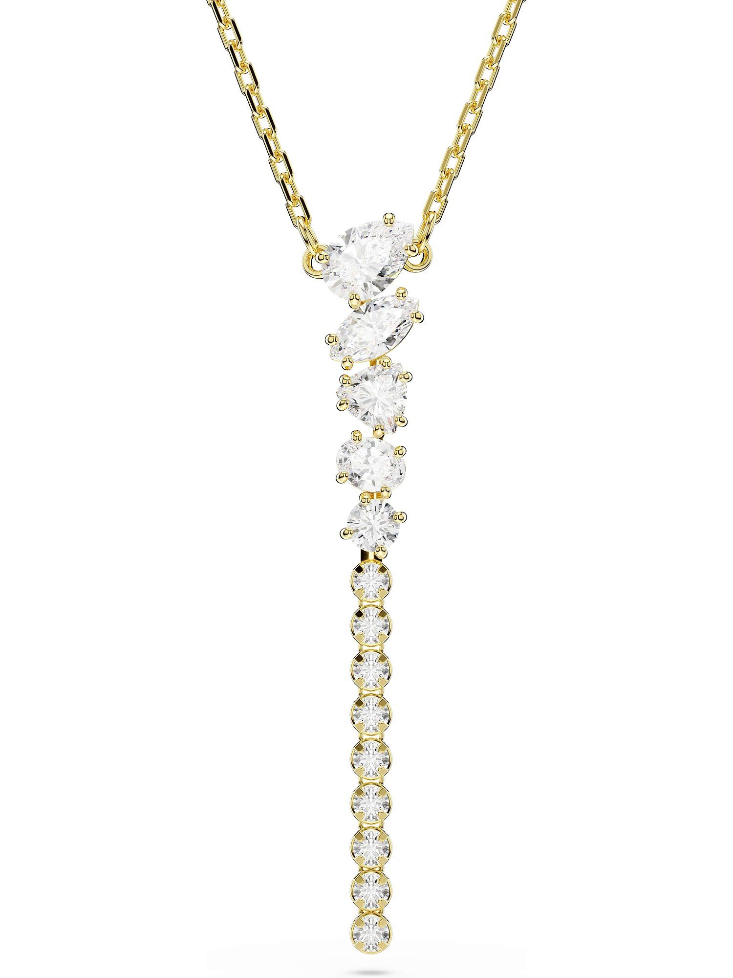 Swarovski Collier Swarovski Damen-Kette Metall Swarovski-Kristall