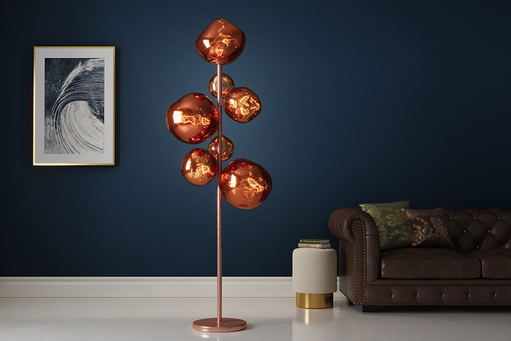 riess-ambiente Stehlampe LIQUID DIAMOND 170cm kupfer günstig online kaufen