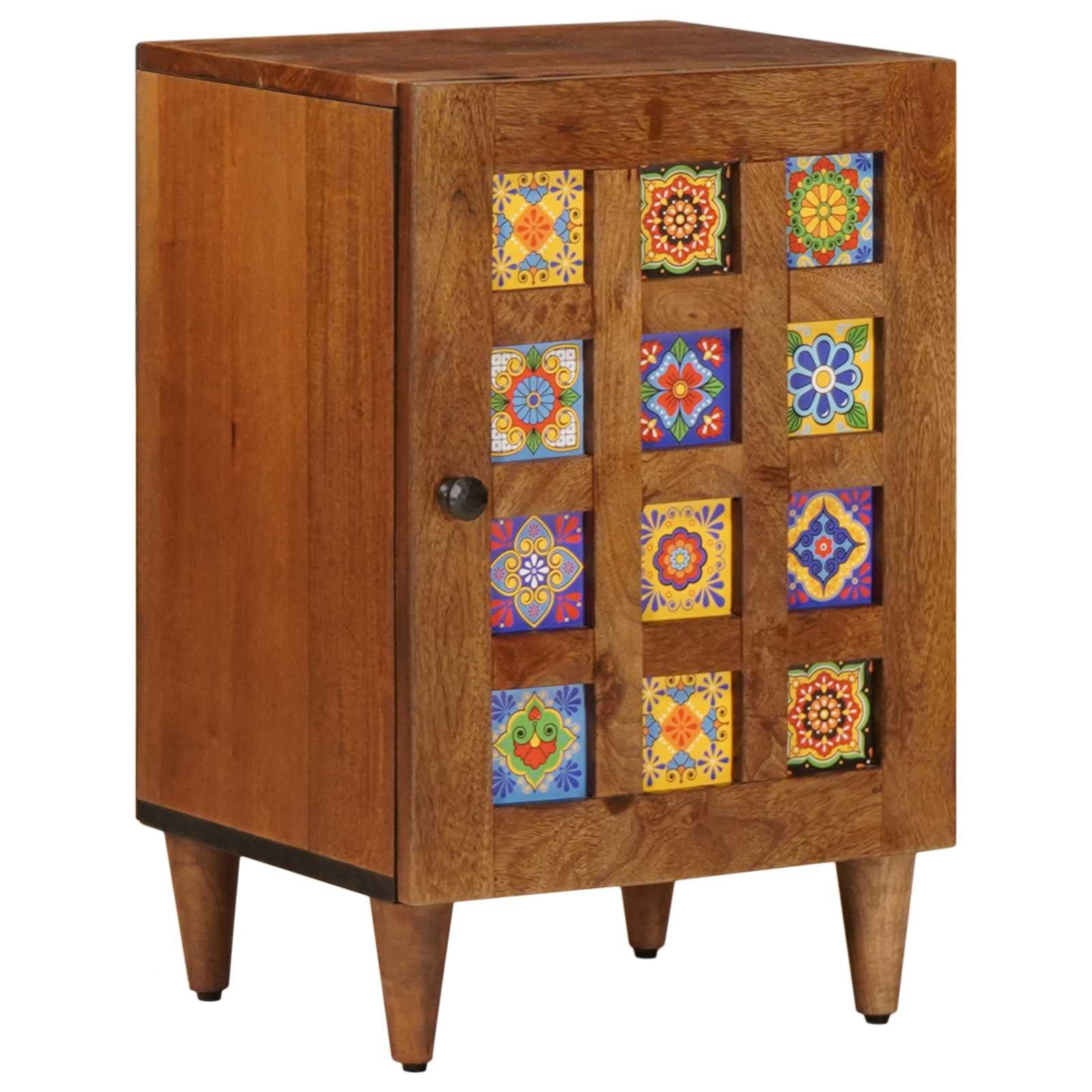 vidaXL Badezimmer-Set Badezimmerschrank mit Speicher mit Tür Walnuss 38 x 33 x 58 cm, (1-St)