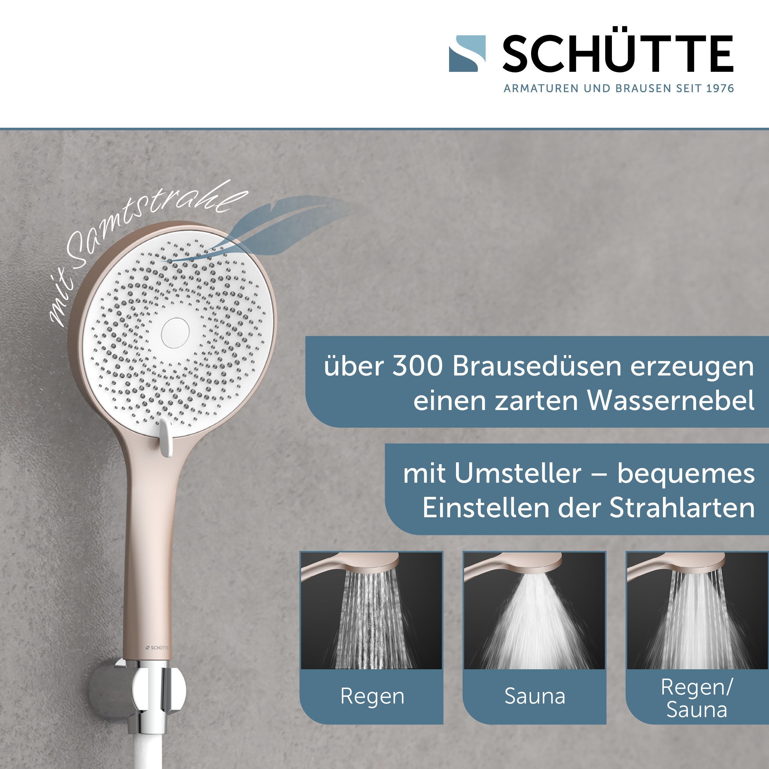 Schütte Handbrause CAPRI, Duschbrause, 3-fach verstellbar, günstig online kaufen