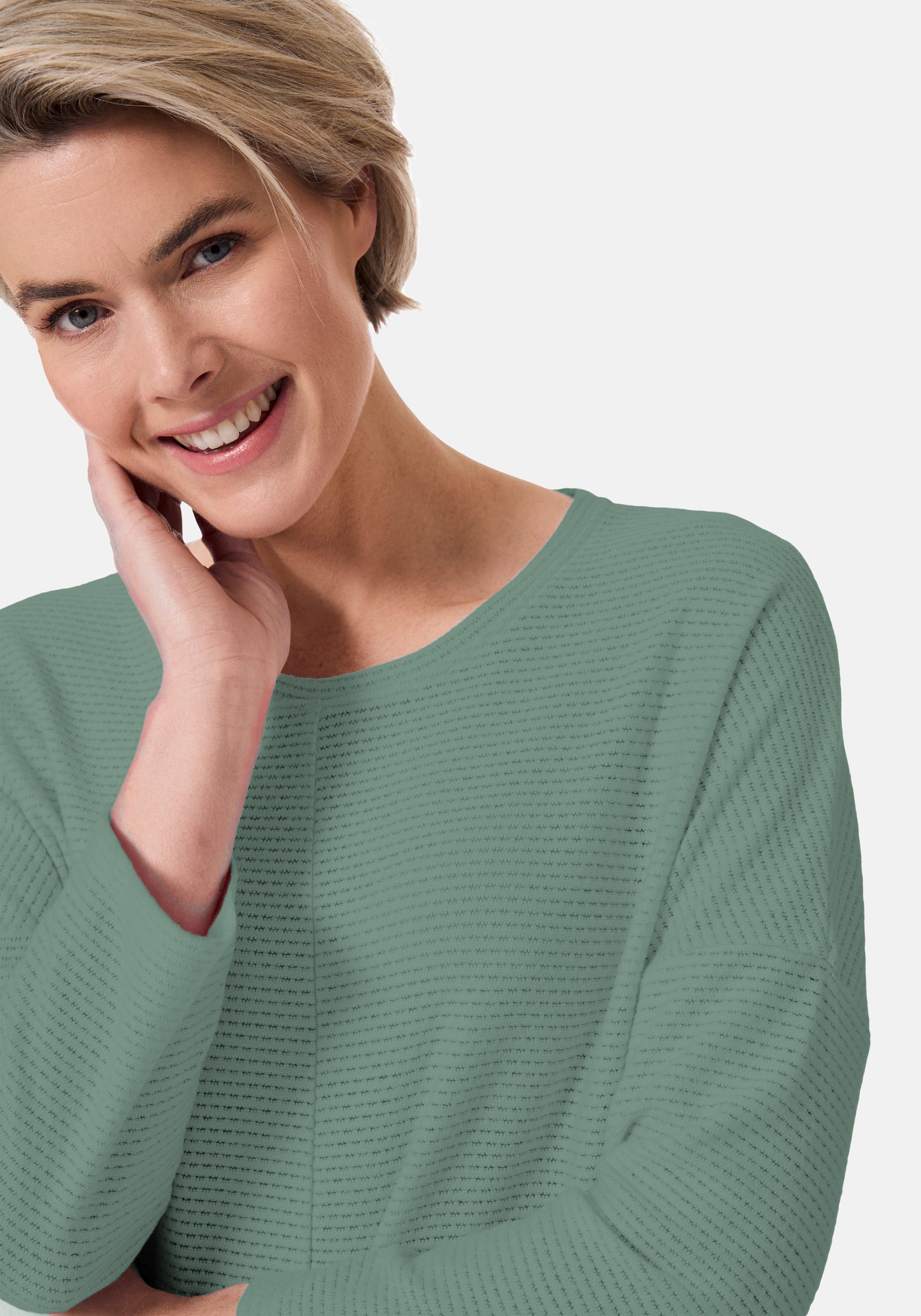 STOOKER WOMEN Sweatshirt STCLEA Sweatshirt 3/4-Arm Regular Fit Sweatshirt f günstig online kaufen