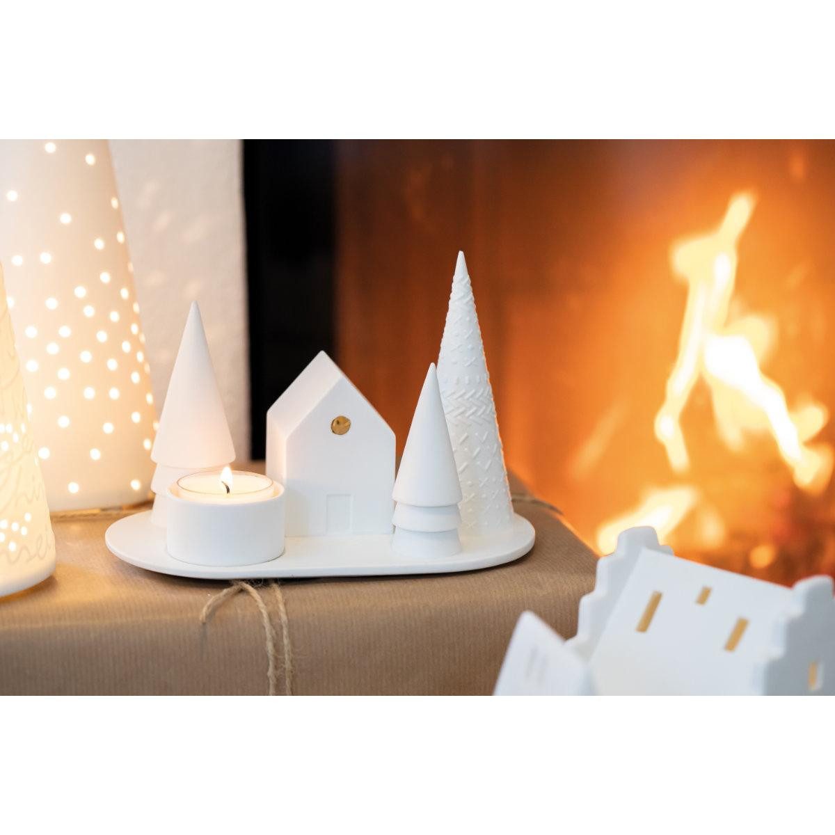 Räder Windlicht Design Kerzenhalter Wintermärchen Waldhütte günstig online kaufen