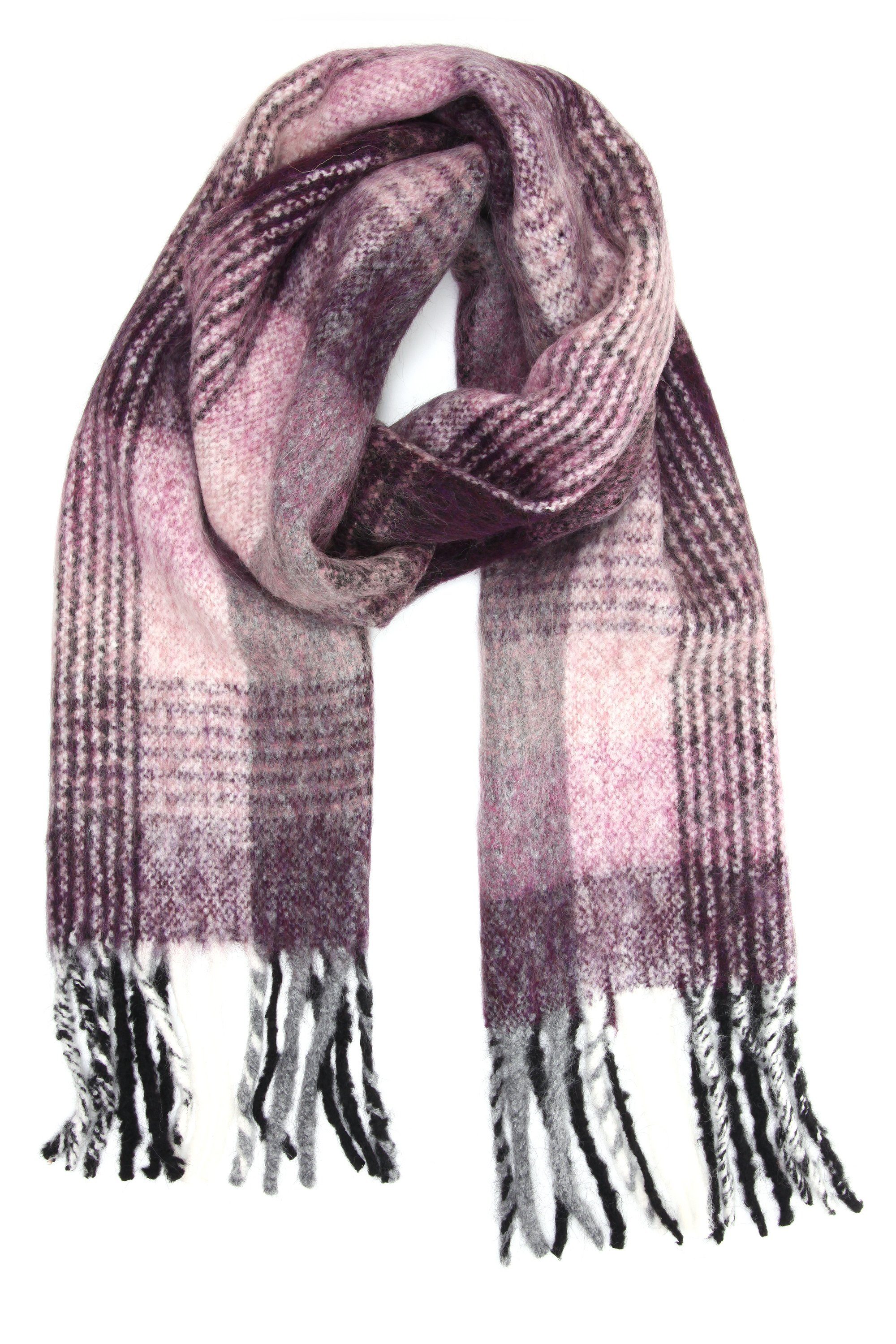 COLLEZIONE ALESSANDRO Modeschal Beth, (1-St), kariert mit Fransen günstig online kaufen