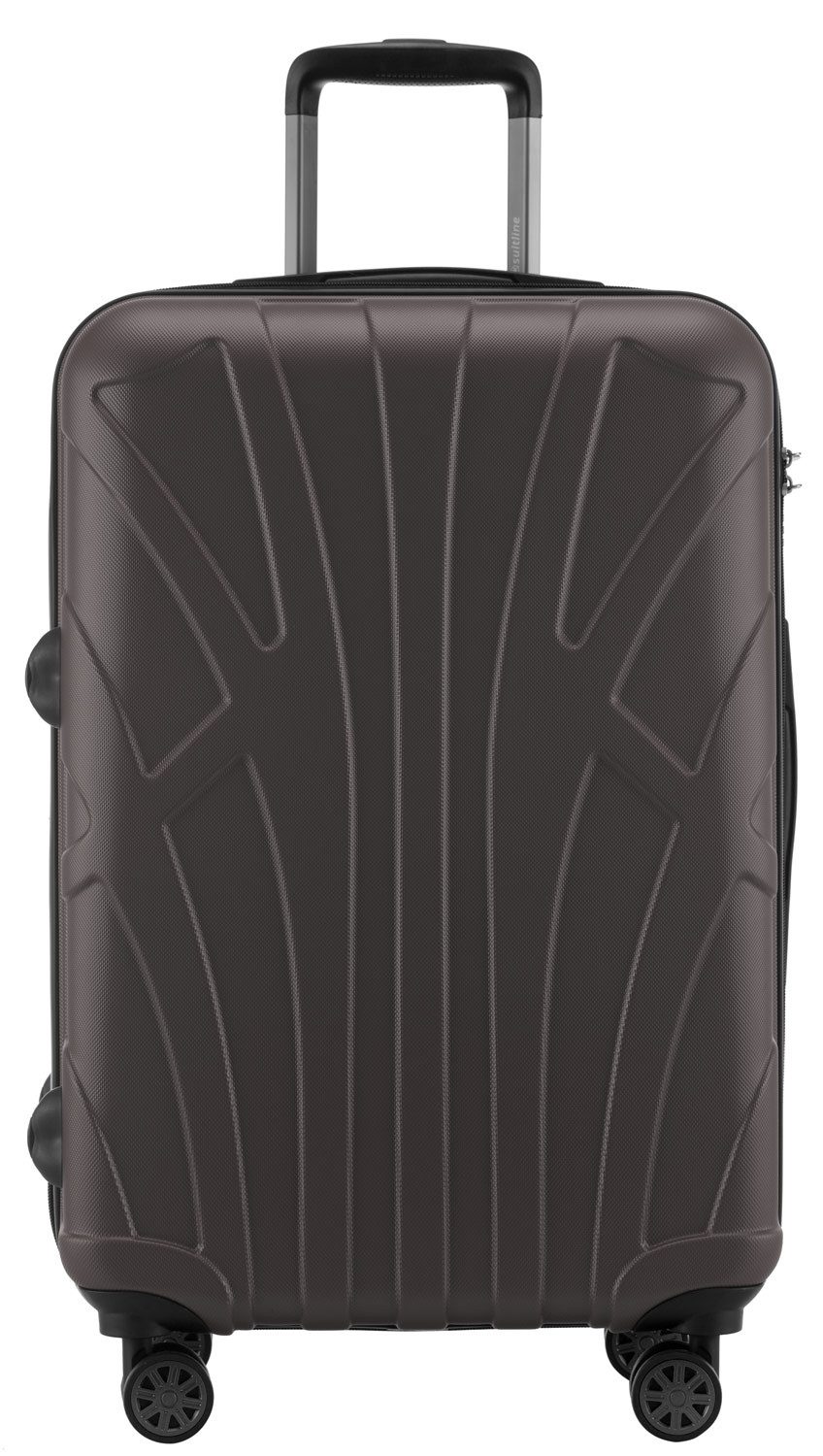 Suitline Hartschalen-Trolley S1, 4 Rollen, Kofferset 3-tlg Koffer, Trolleys TSA
