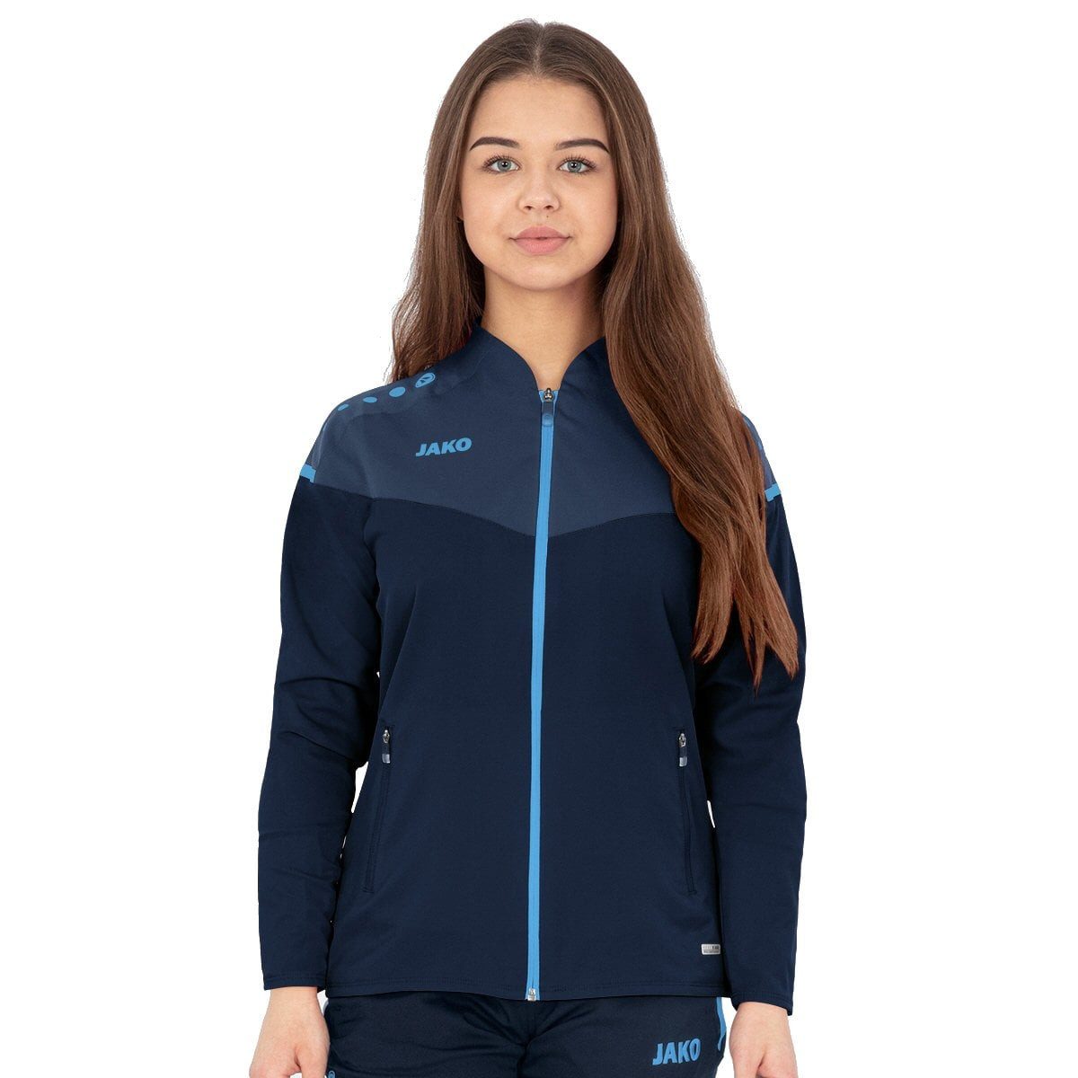Trainingsjacke Champ 2.0 (Präsentation) marineblau/hellblau Damen