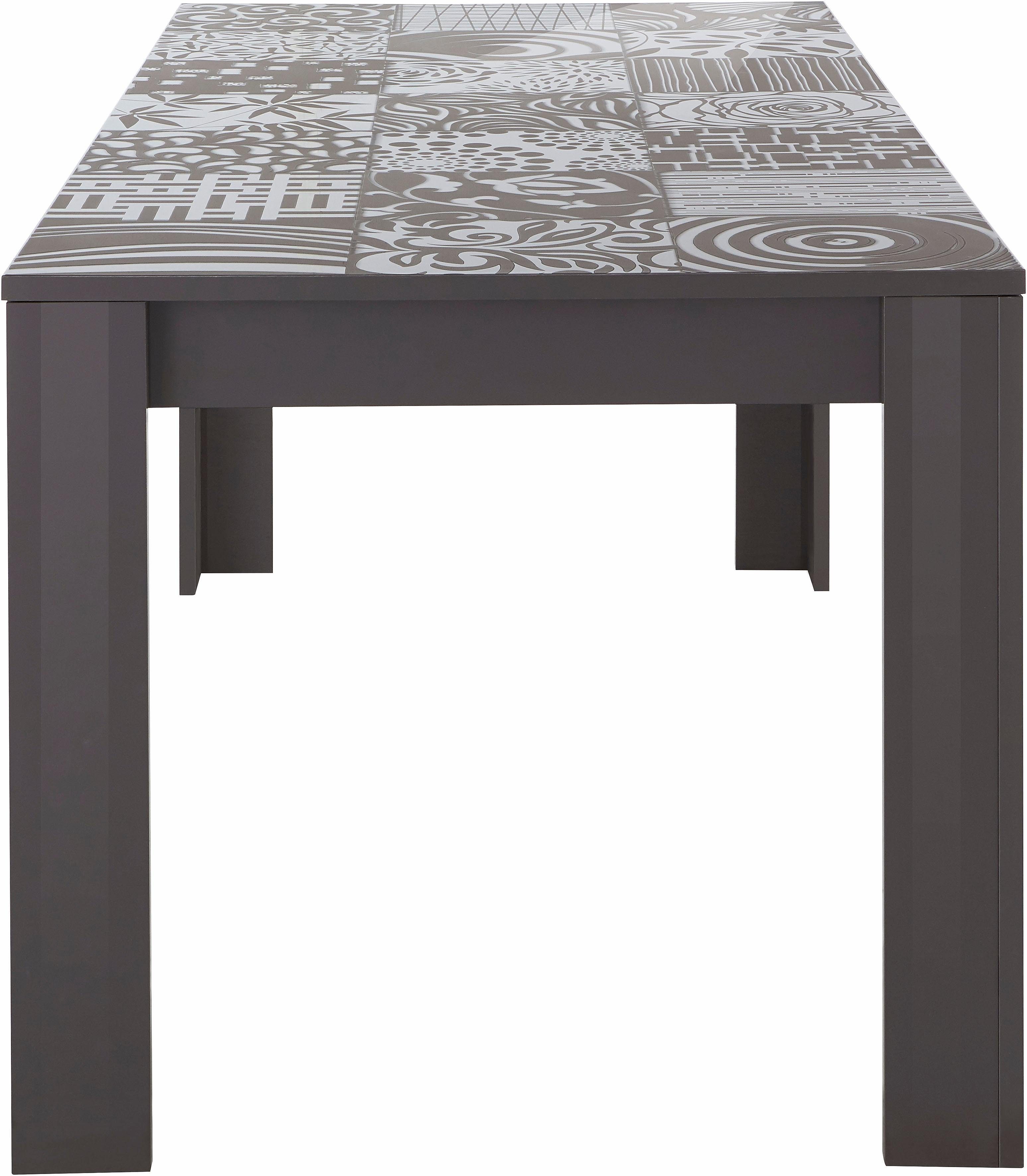 Home affaire Esstisch Miro, Breite 180 cm mit oder ohne Ansteckplatten