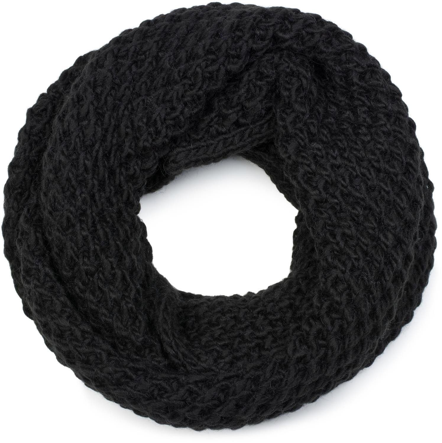styleBREAKER Strickschal Grobstrick Loop Schal mit Woll-Anteil, (1-St)