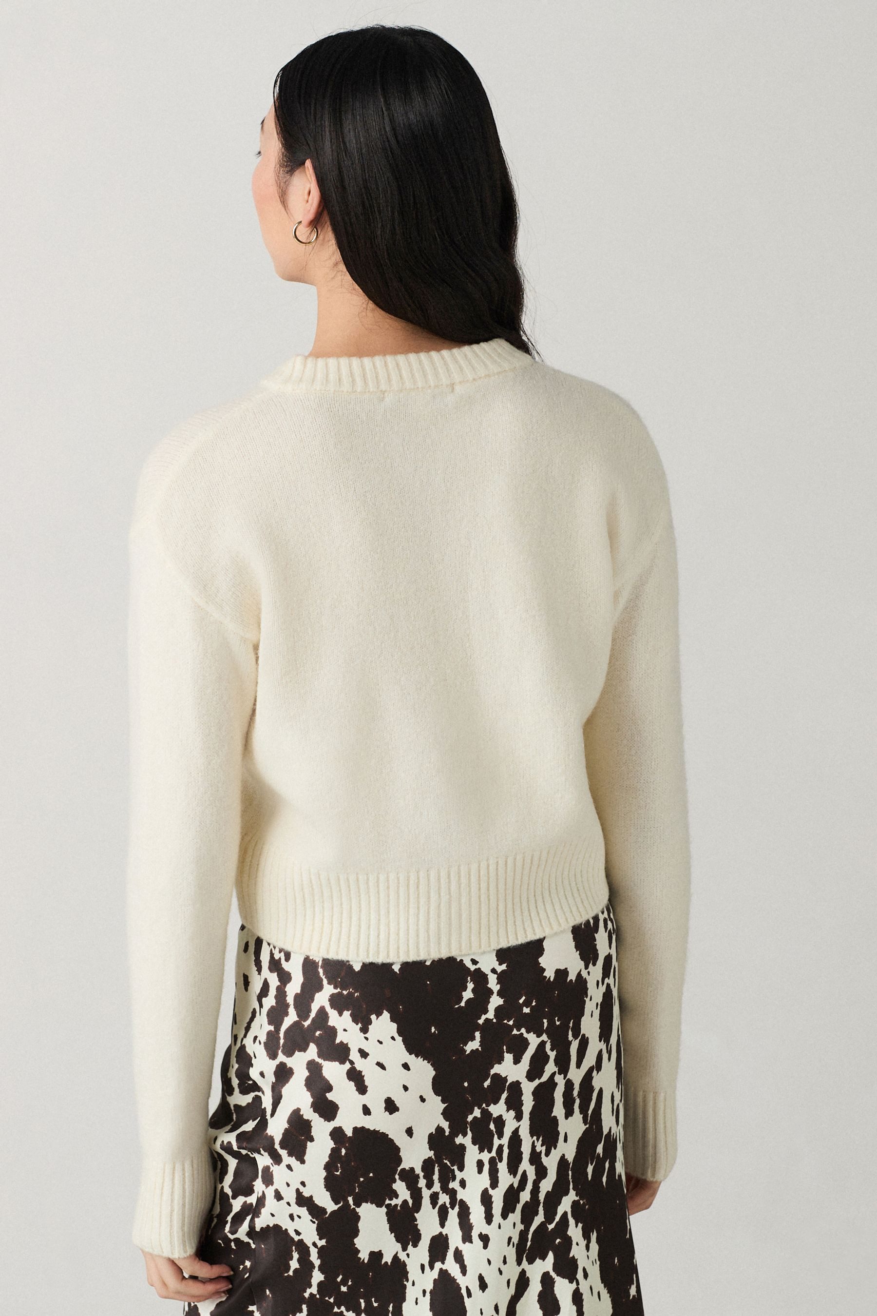 Next Strickjacke Strickjacke mit Rundhalsausschnitt (1-tlg) günstig online kaufen