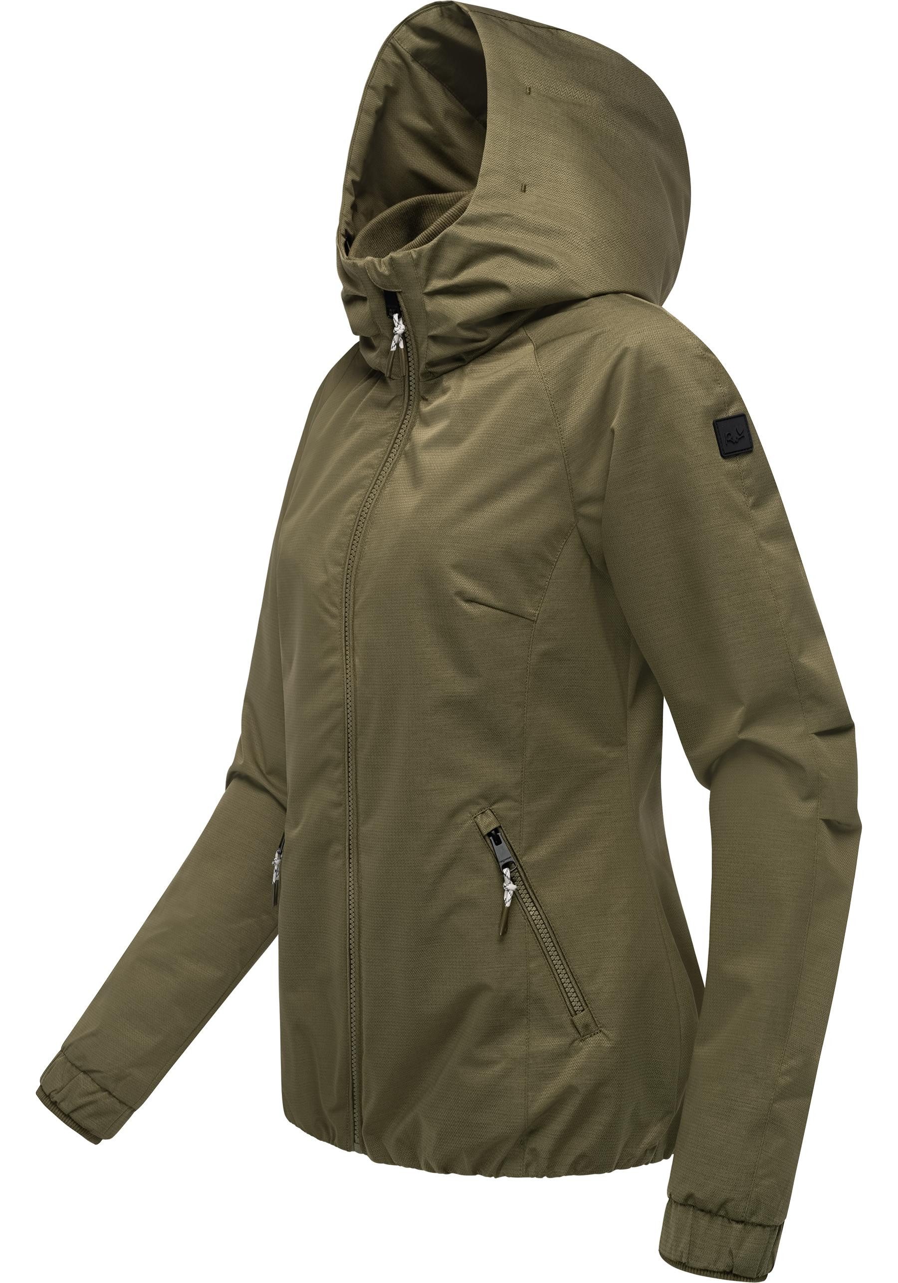 Ragwear Outdoorjacke Dizzie Tech Wasserdichte Damen Übergangsjacke mit groß günstig online kaufen