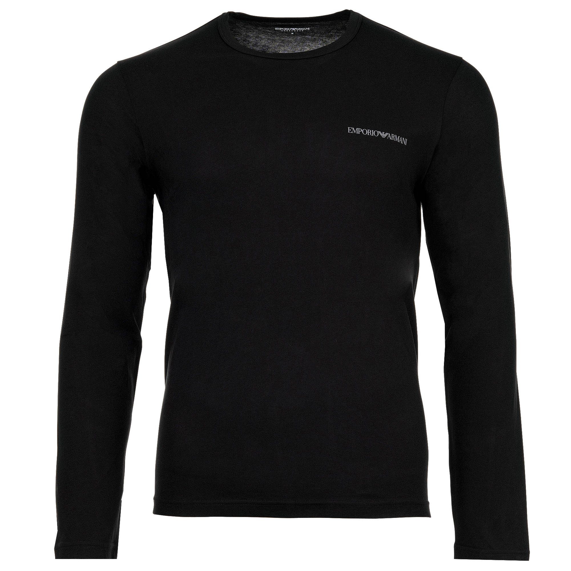 Emporio Armani T-Shirt Herren Longsleeve 1er Pack Baumwolle Pure Cotton (Pa günstig online kaufen
