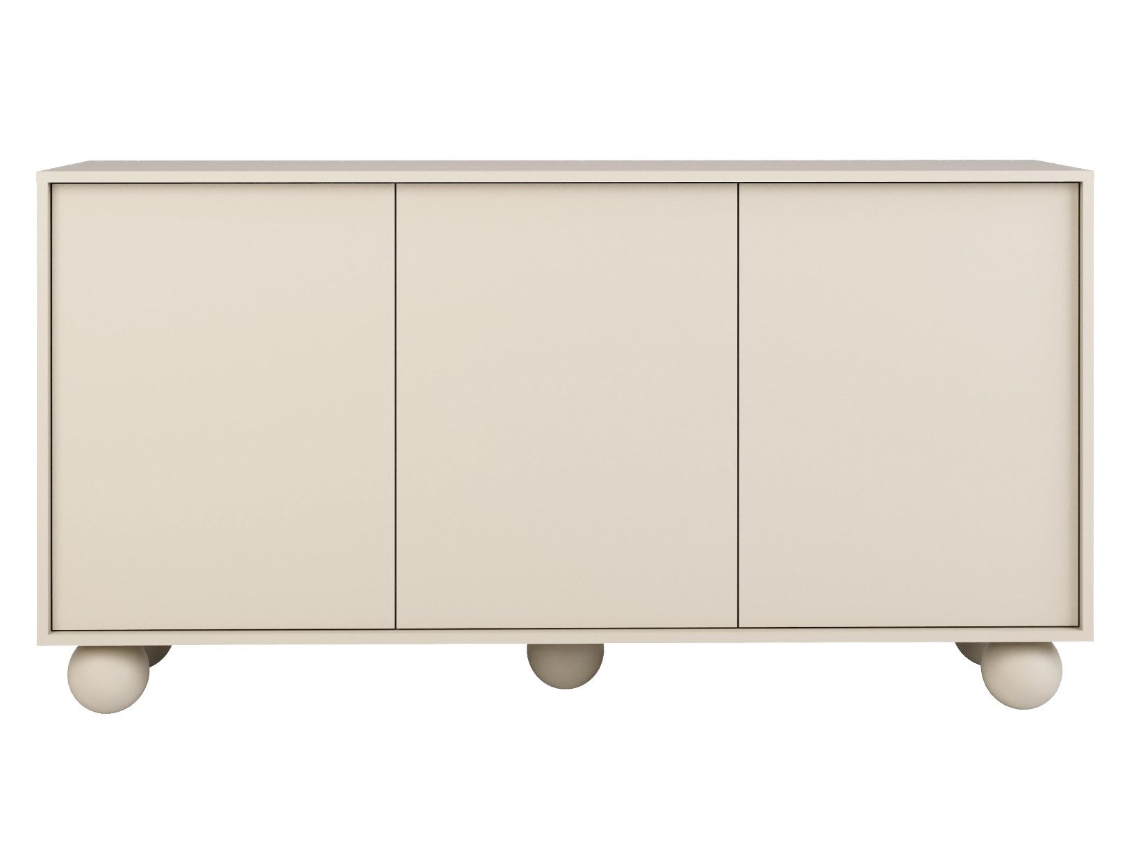 Beautysofa Kommode ADEL 154 cm im modernen Stil (Sideboard grifflos 3 Türen, Push-to-Open), Design Kommode für Wohnzimmer & Schlafzimmer – Bild 4 von 5