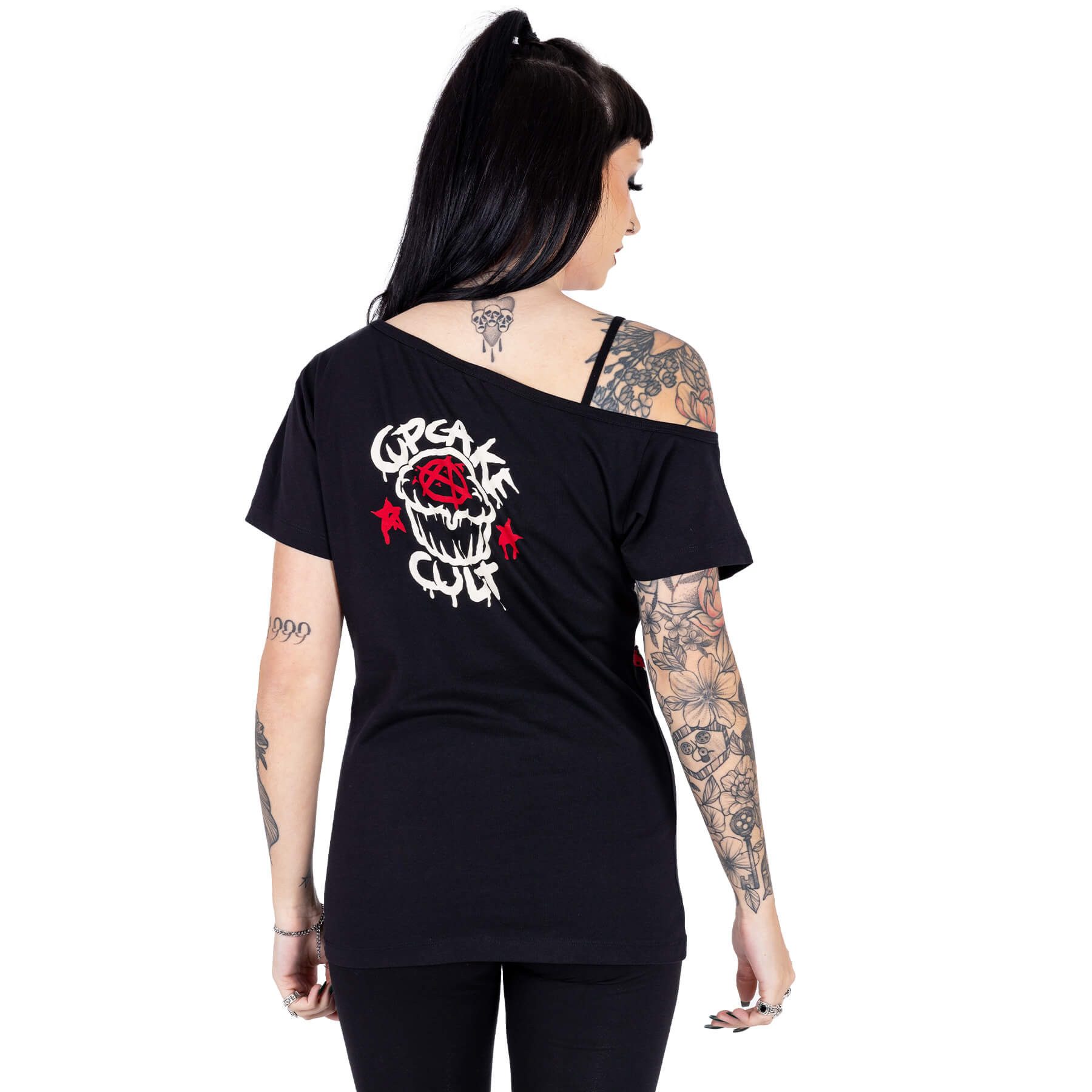 Cupcake Cult One-Shoulder-Top Ouija Demon Gothic günstig online kaufen