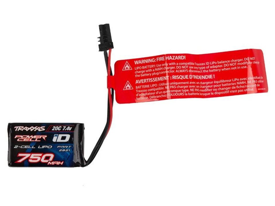Traxxas Traxxas LiPo TRX-4M Akku 750mAh 7,4V 2-Zellen 20C (MID Stecker)TRX2821 Akku