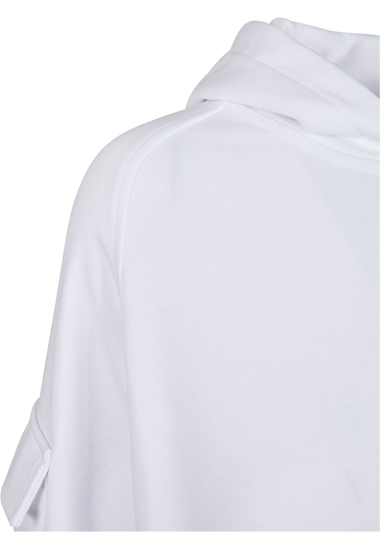 Hoody CLASSICS Worker Damen Ladies Short URBAN white Kapuzenpullover (1-tlg)