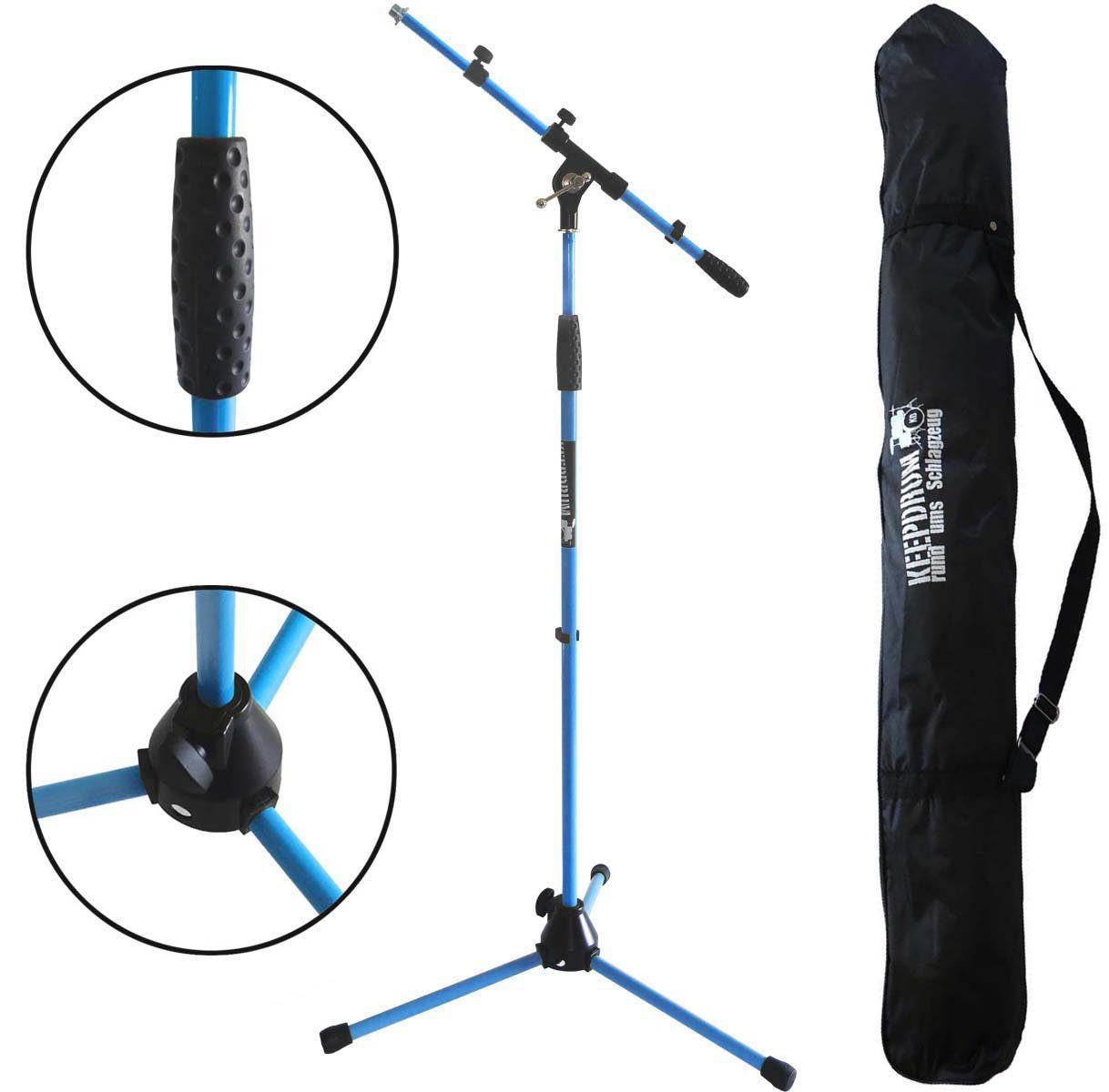 Popschutz Doppelt Lagig Keepdrum Mikrofonständer MS106 + Popschutz EMH019 - Komplettset Für Gesangsaufnahmen Mikrofonständer Set