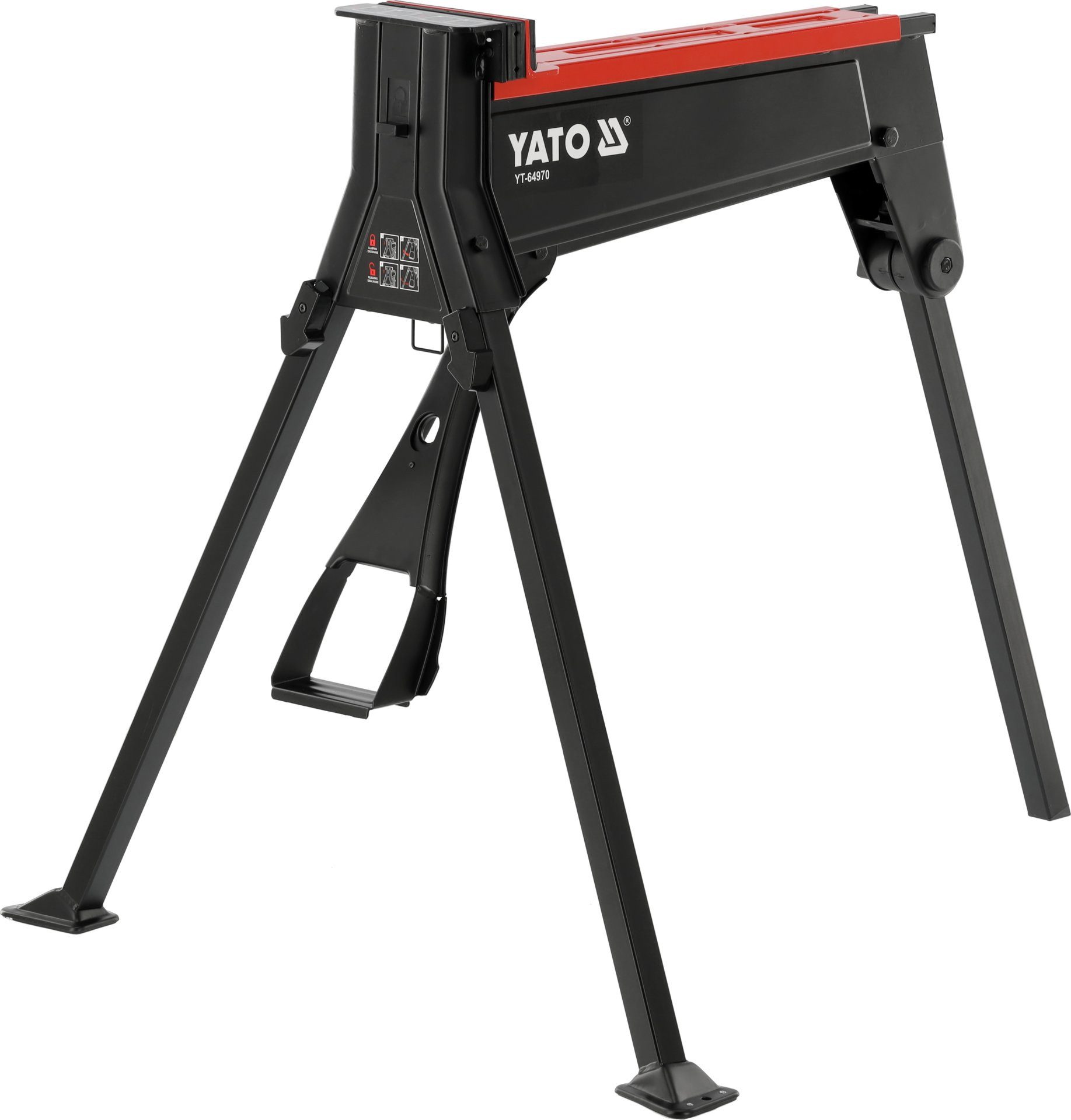 Yato Schraubstock Mobiler Fußschraubstock mit 180 mm Backen