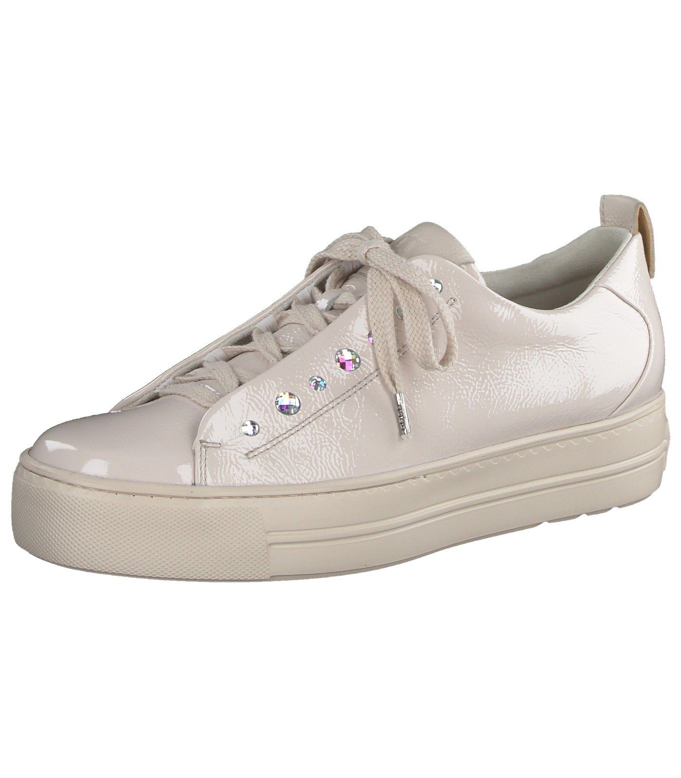 Paul Green Sneaker Leder Sneaker Beige Lack