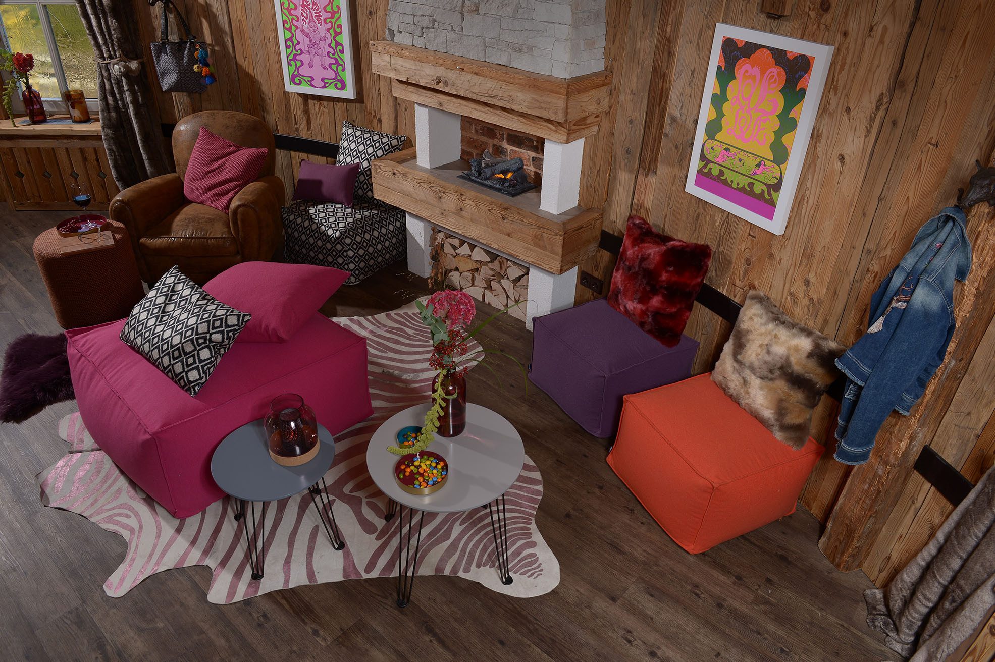 H.O.C.K. Sitzhocker H.O.C.K. Livigno Bean Cube Pouf 55x55x35cm, Hocker, Bar günstig online kaufen