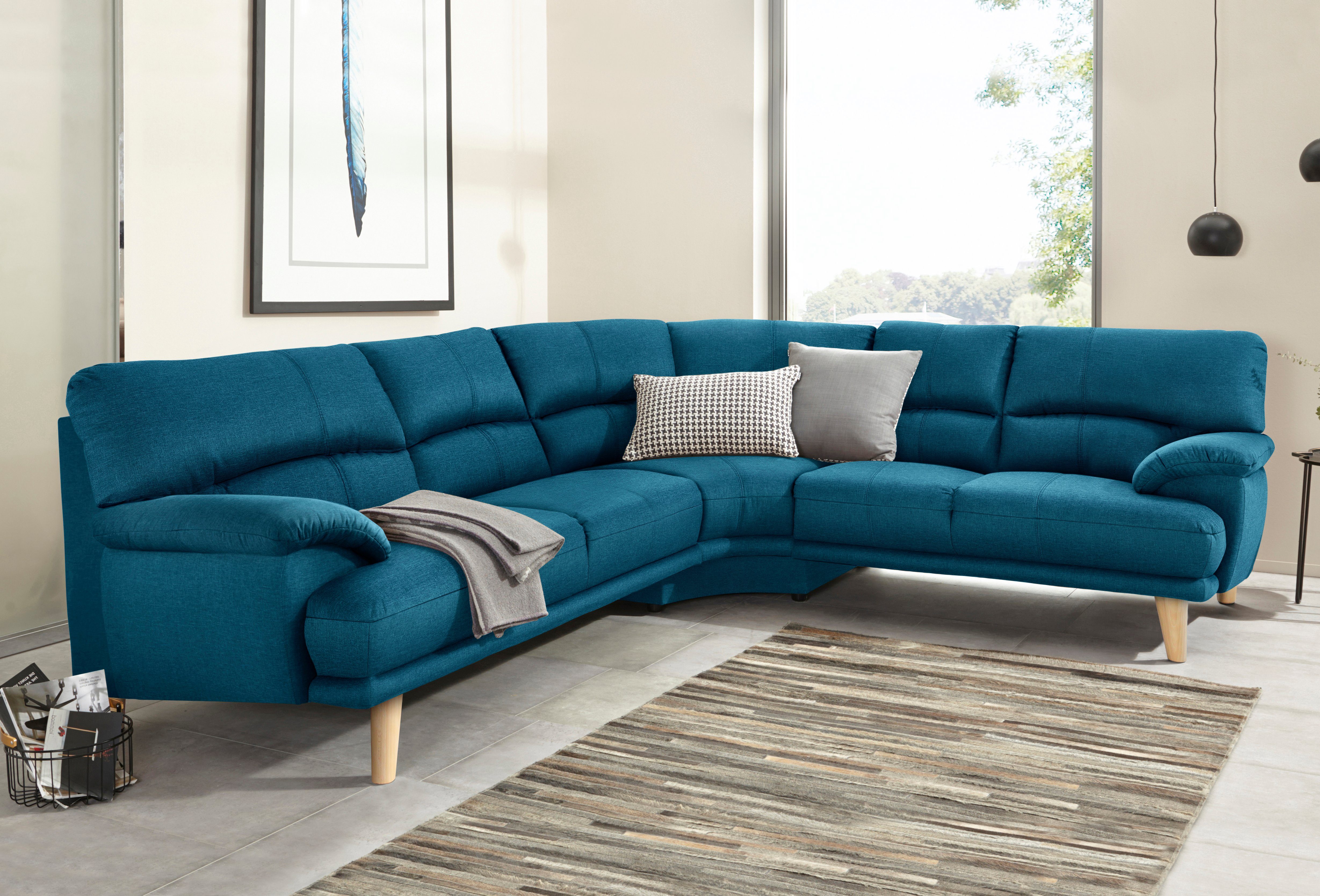 TRENDMANUFAKTUR Polsterecke Cecilia, italienisches Designsprache, modern günstig online kaufen