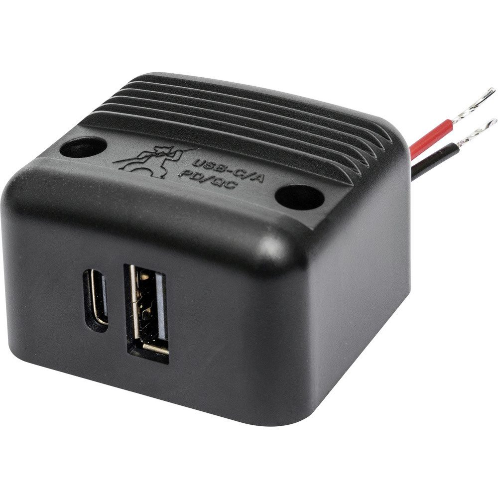 ProCar Kfz-Relais ProCar Aufbau-Power USB-C/A Doppelsteckdose PD/QC max 30 W 12 V, 24