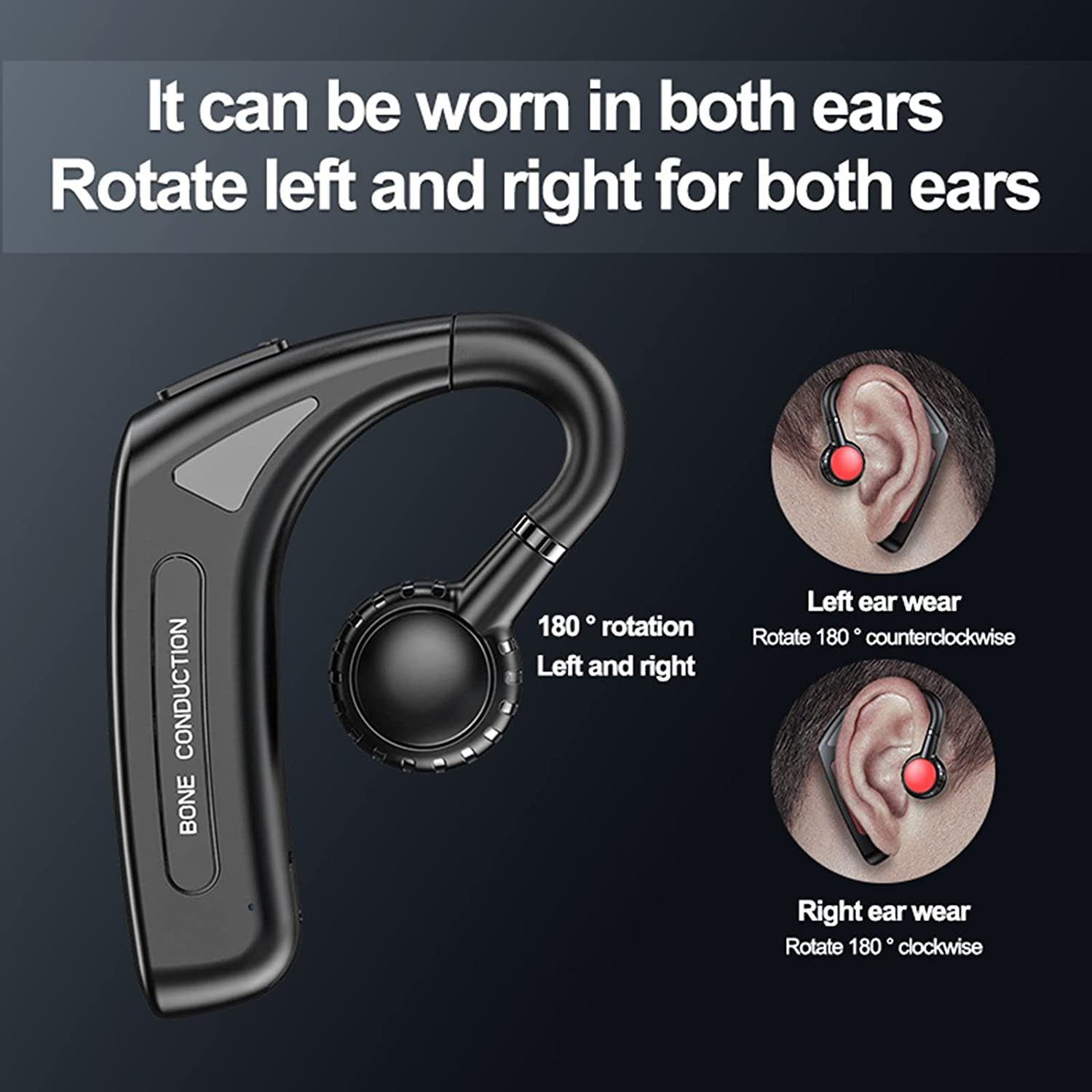 Knochenleitungs Bluetooth 4.2 Kopfhörer drahtloser Headset Ohrbügel für im K5B8 
