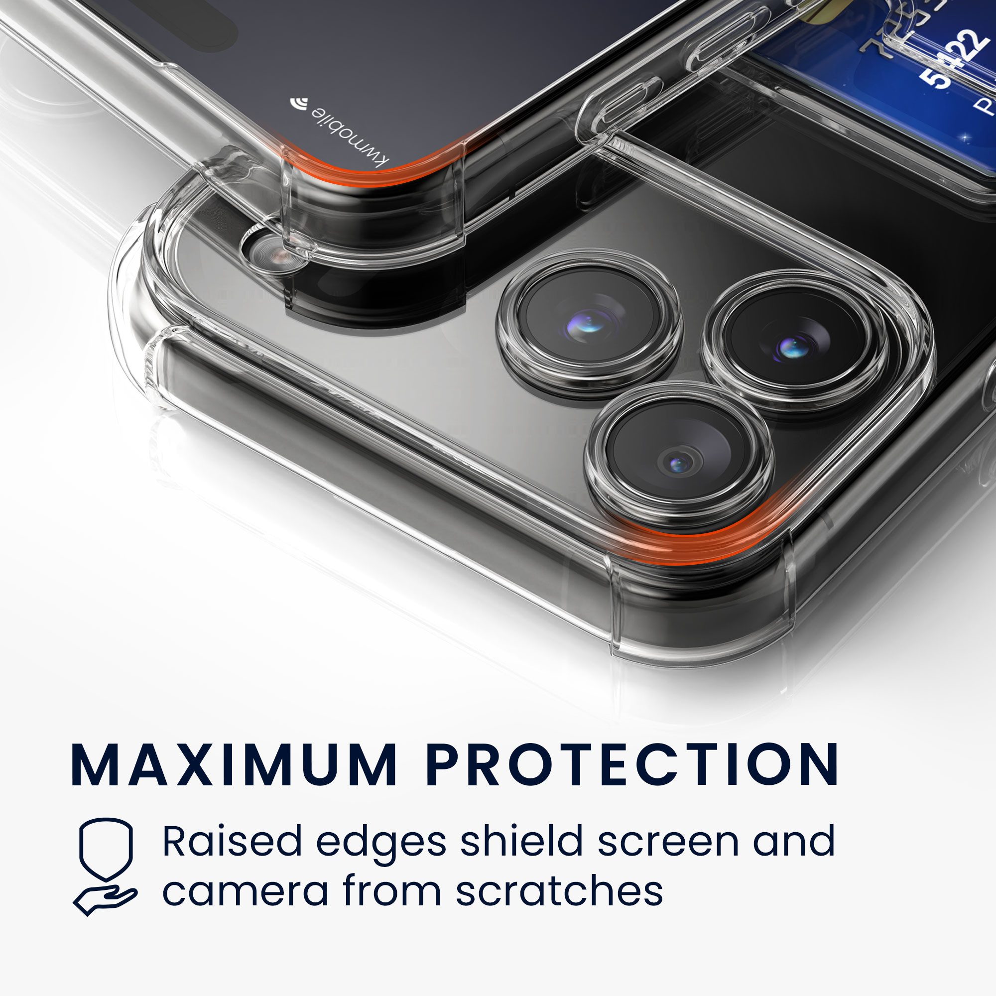 kwmobile Smartphone-Hülle Hülle mit Kartenfach für Apple iPhone 18 Pro Max / iPhone 17 Pro Max, Handyhülle iPhone 18 Pro Max / iPhone 17 Pro Max mit Kartenfach  – Bild 3 von 5